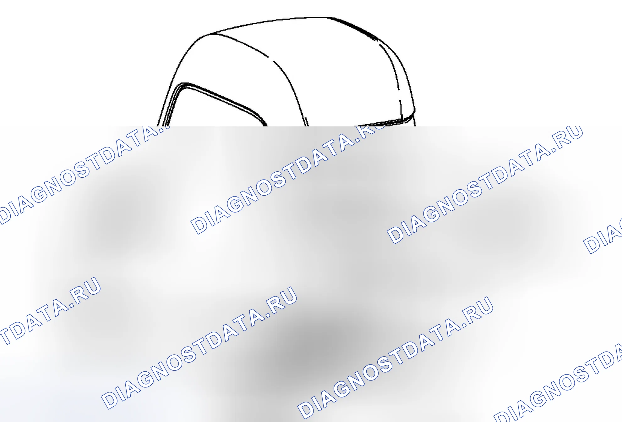 Рис. 199: Замена крышки консоли заднего пола. Chevrolet Traverse I