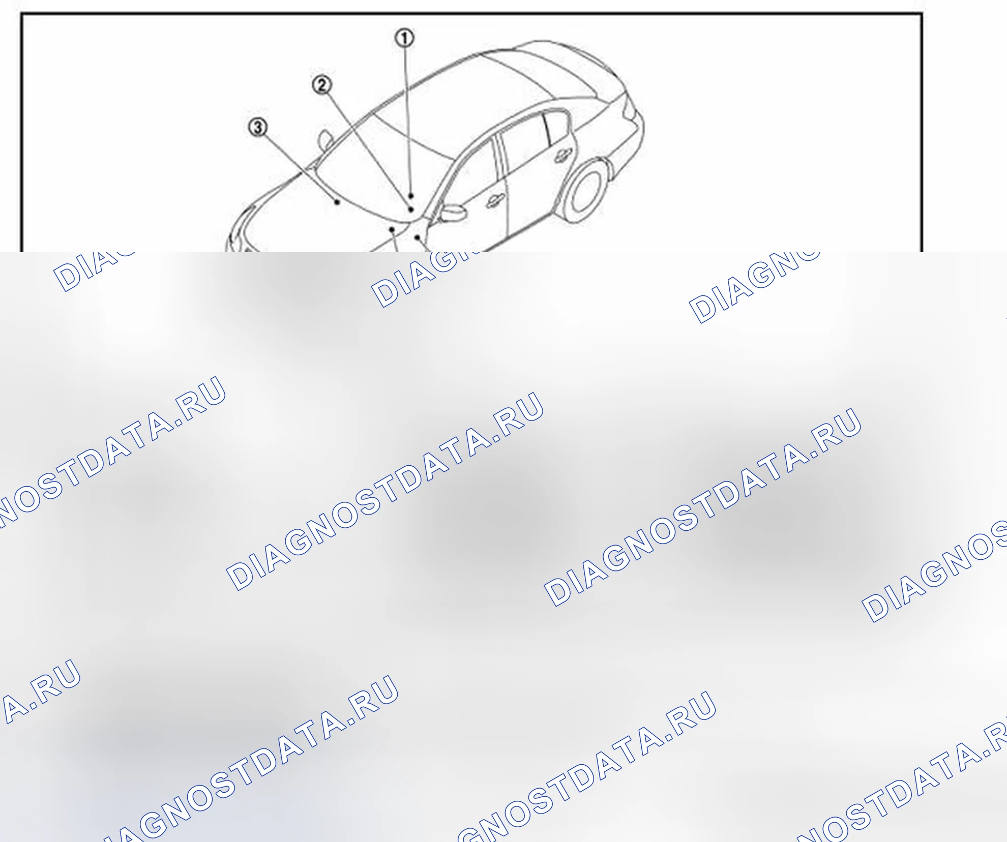 Рис. 15: Расположение компонентов. Infiniti G25 IV рестайлинг