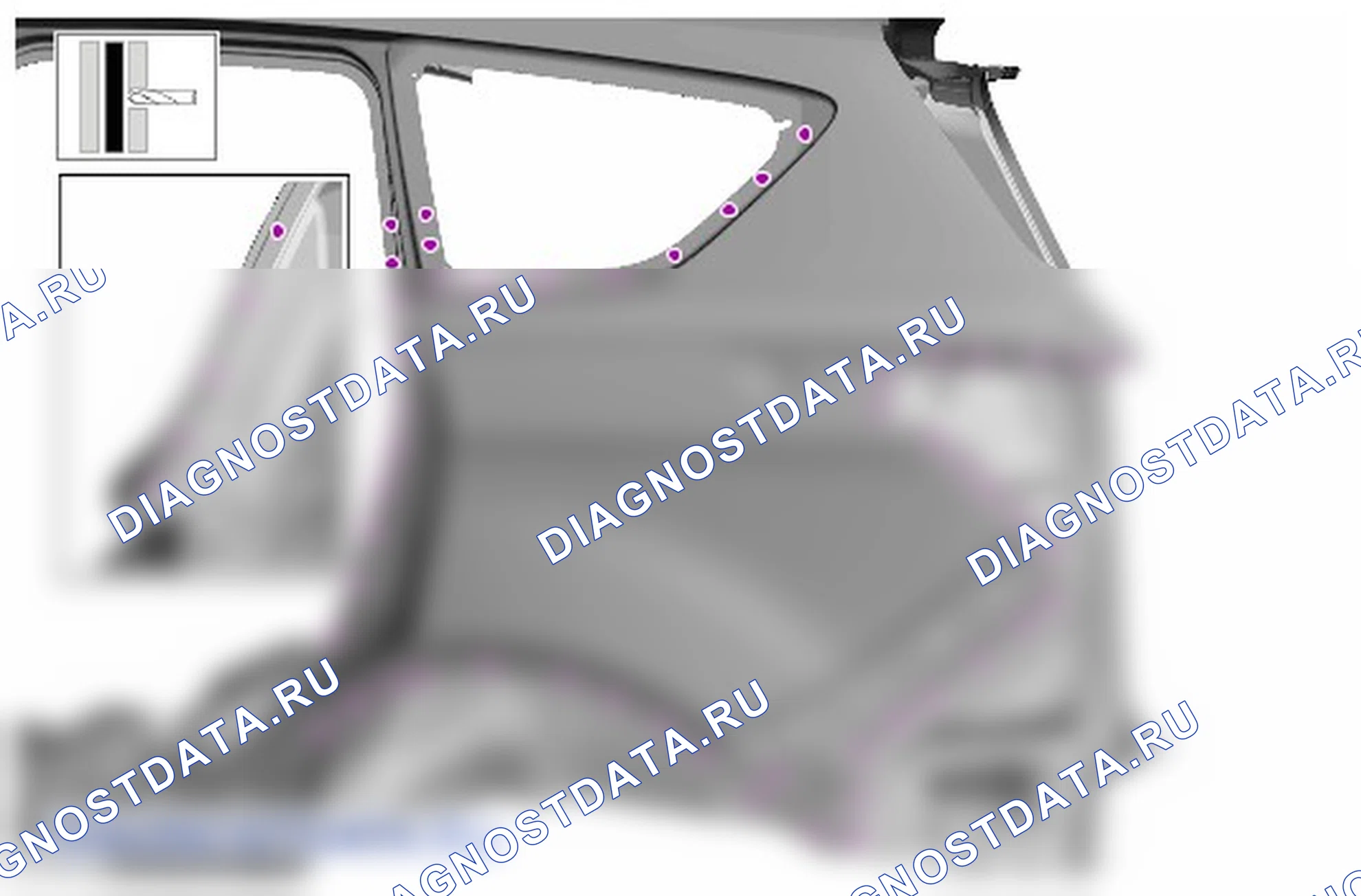 Как снять и установить левую панель задней боковой части кузова. Ford Kuga II
