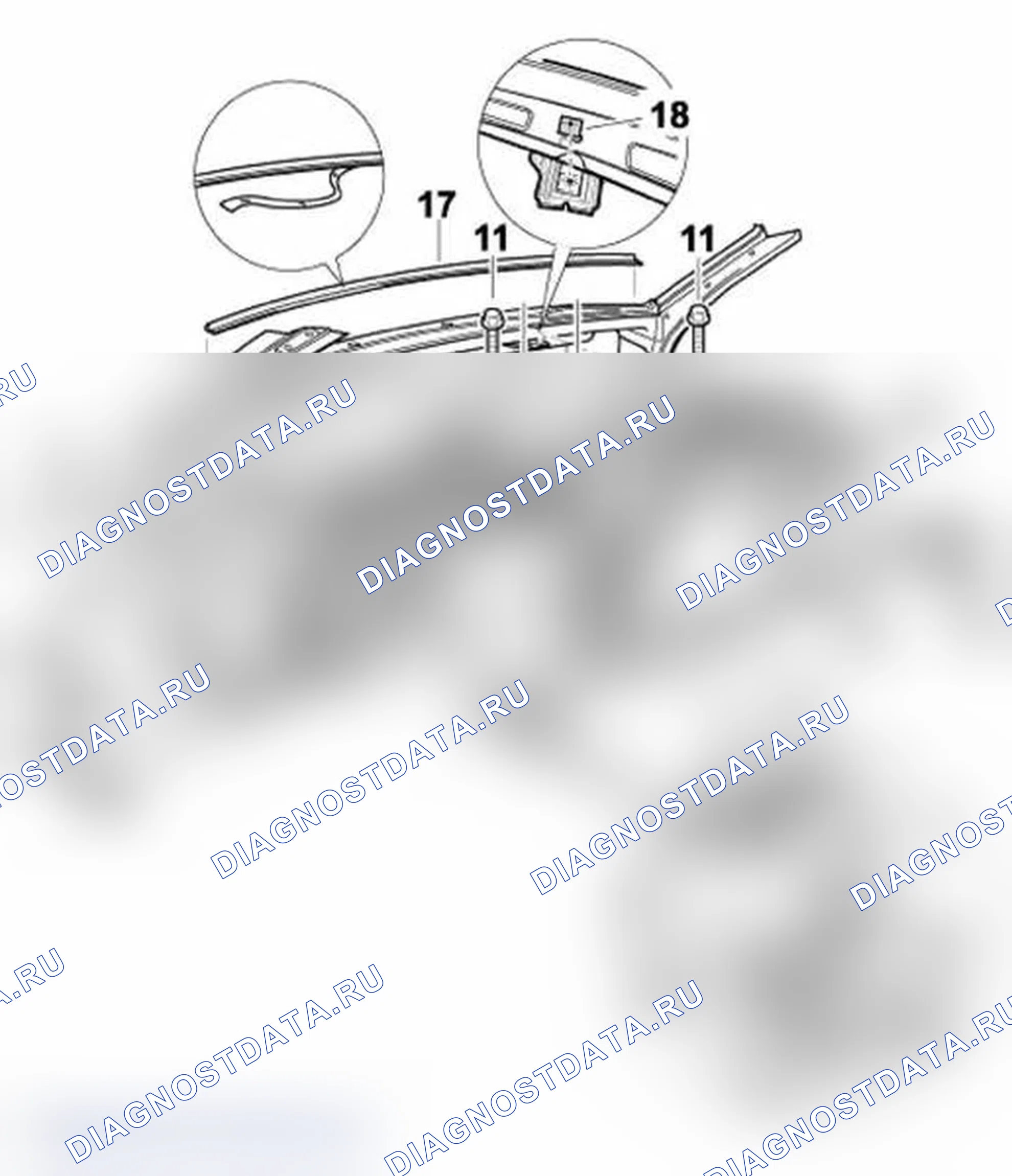 Рис. 8: СНЯТИЕ И УСТАНОВКА КРОНШТЕЙНА ПАНЕЛИ ПРИБОРОВ. Porsche Boxster S 986