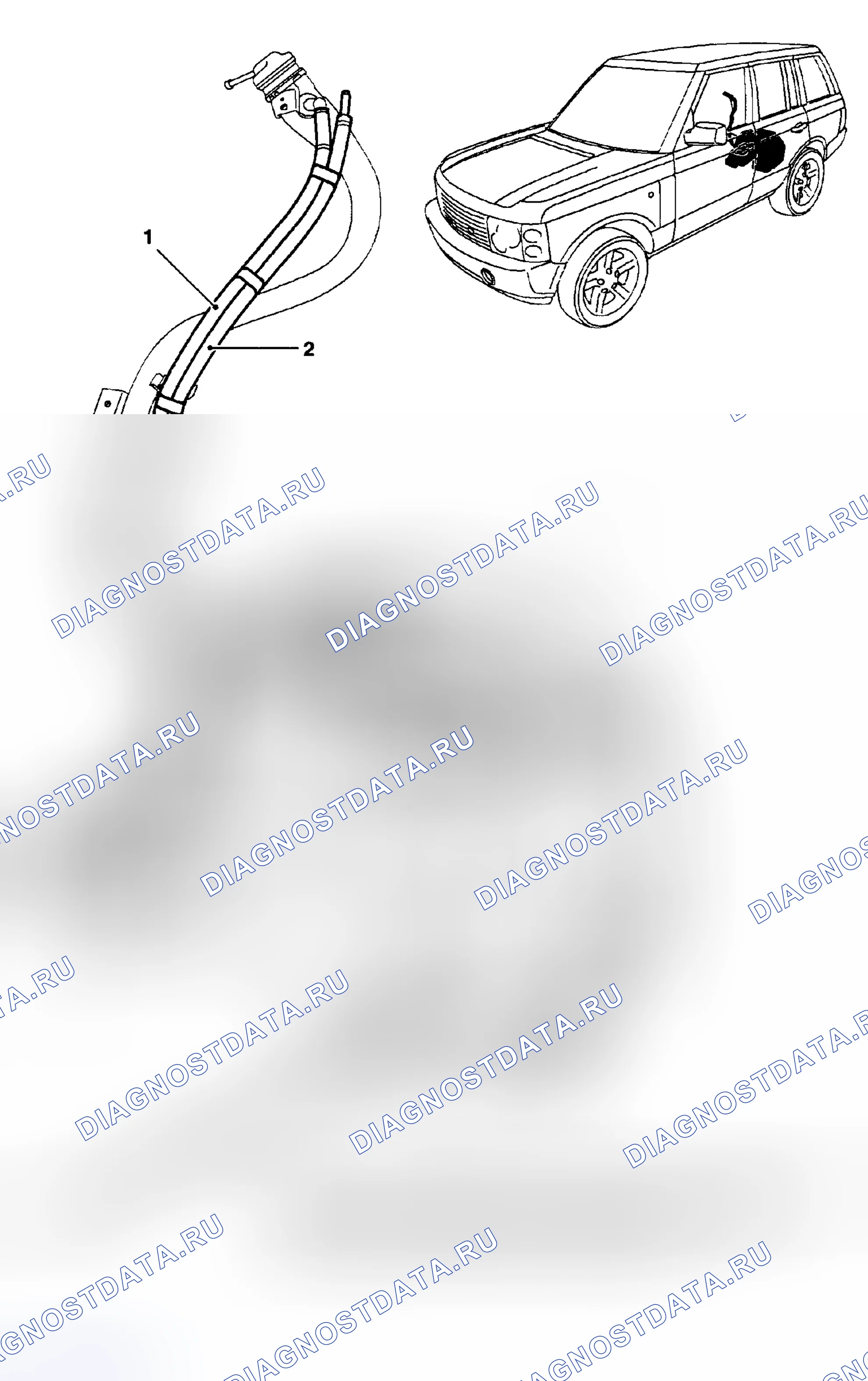 Рис. 29: Система испарительных выбросов (EVAP). Land Rover Range Rover L322
