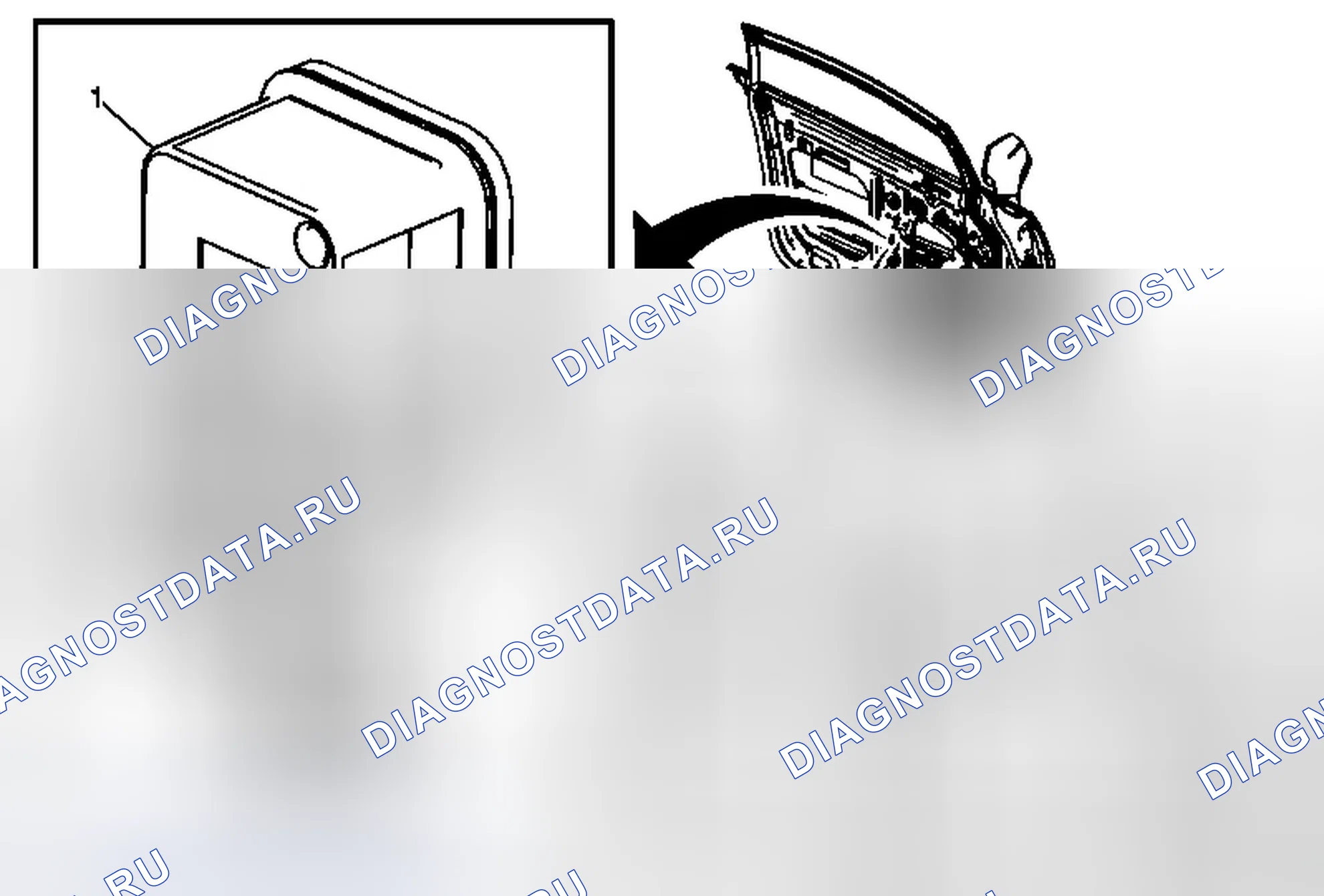 Рис. 5: Замена датчика бокового удара подушки безопасности. Cadillac ELR I