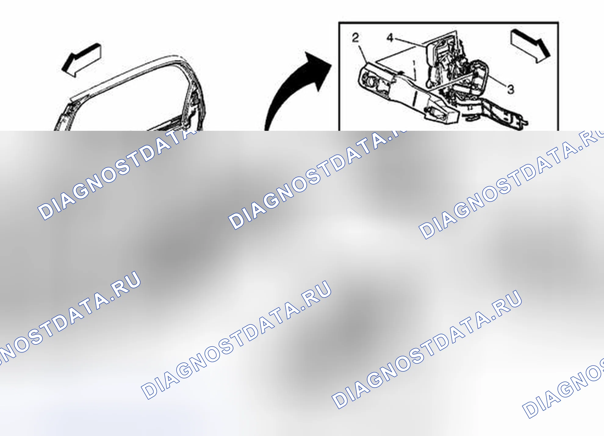 Рис. 25: Замена защелки задней двери. Kia Ceed JD рестайлинг