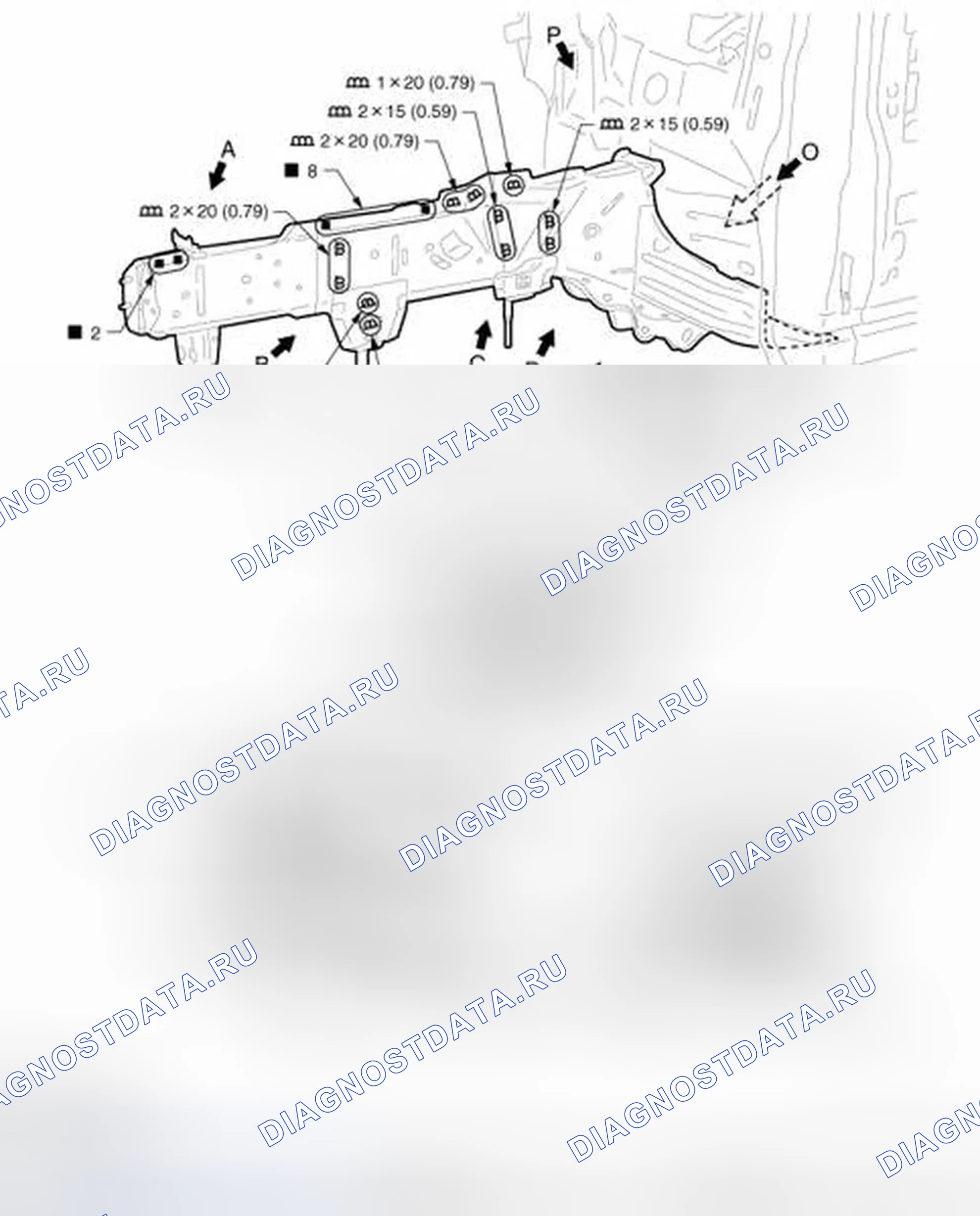 Рис. 258: Передний боковой элемент. Infiniti FX35 II