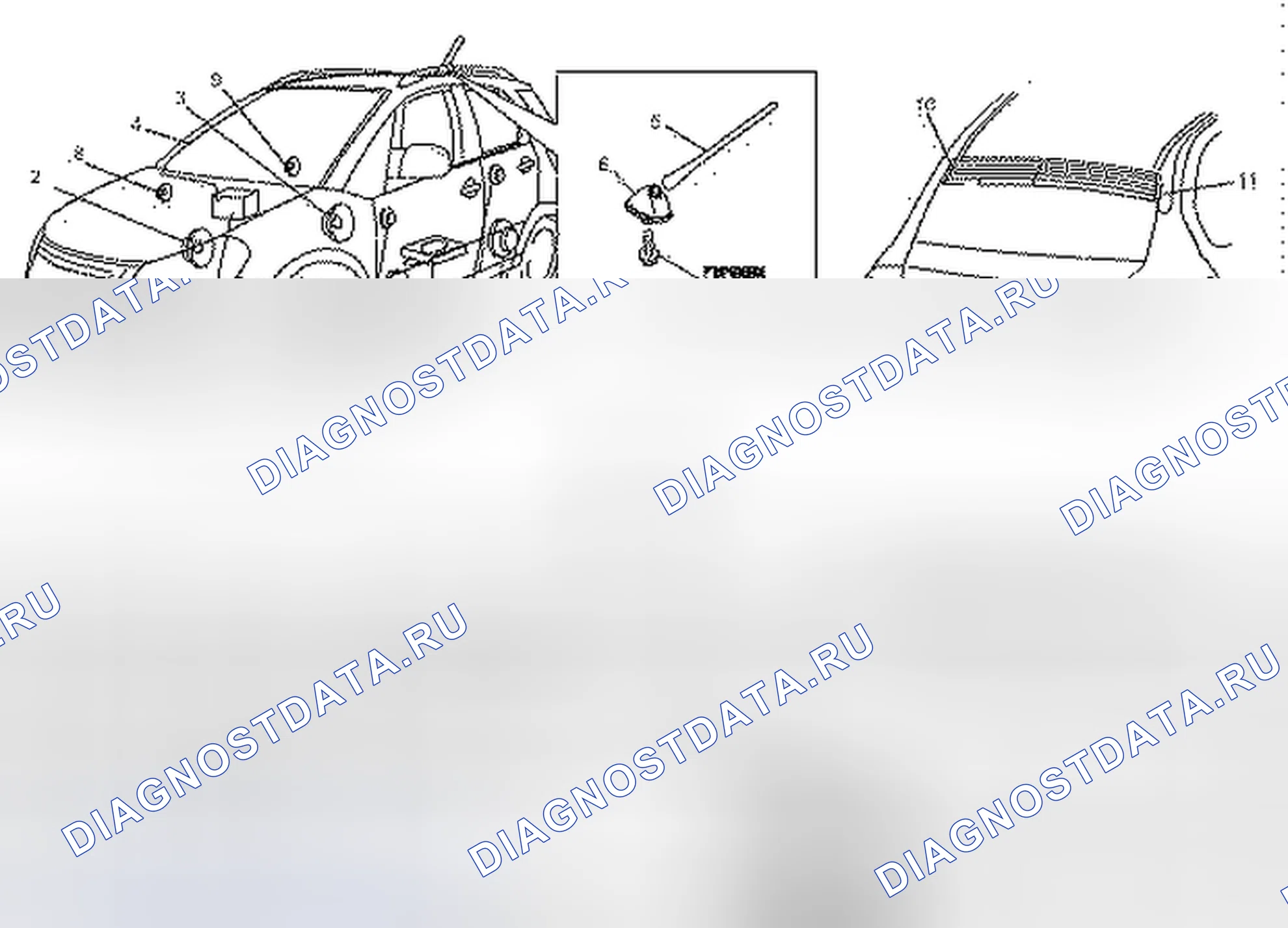 Рис. 39: Расположение компонентов аудиосистемы. Suzuki SX4 I