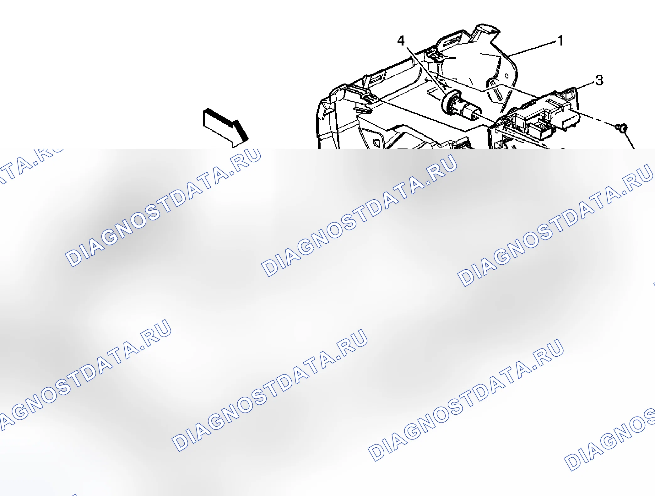 Рис. 14: Замена переключателя противотуманной фары. Kia Rio III рестайлинг