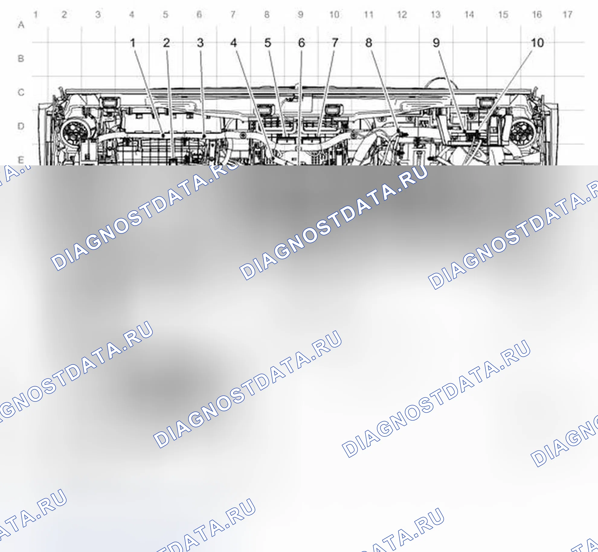 Рис. 29: Прокладка кабелей приборной панели. Chevrolet Sonic I