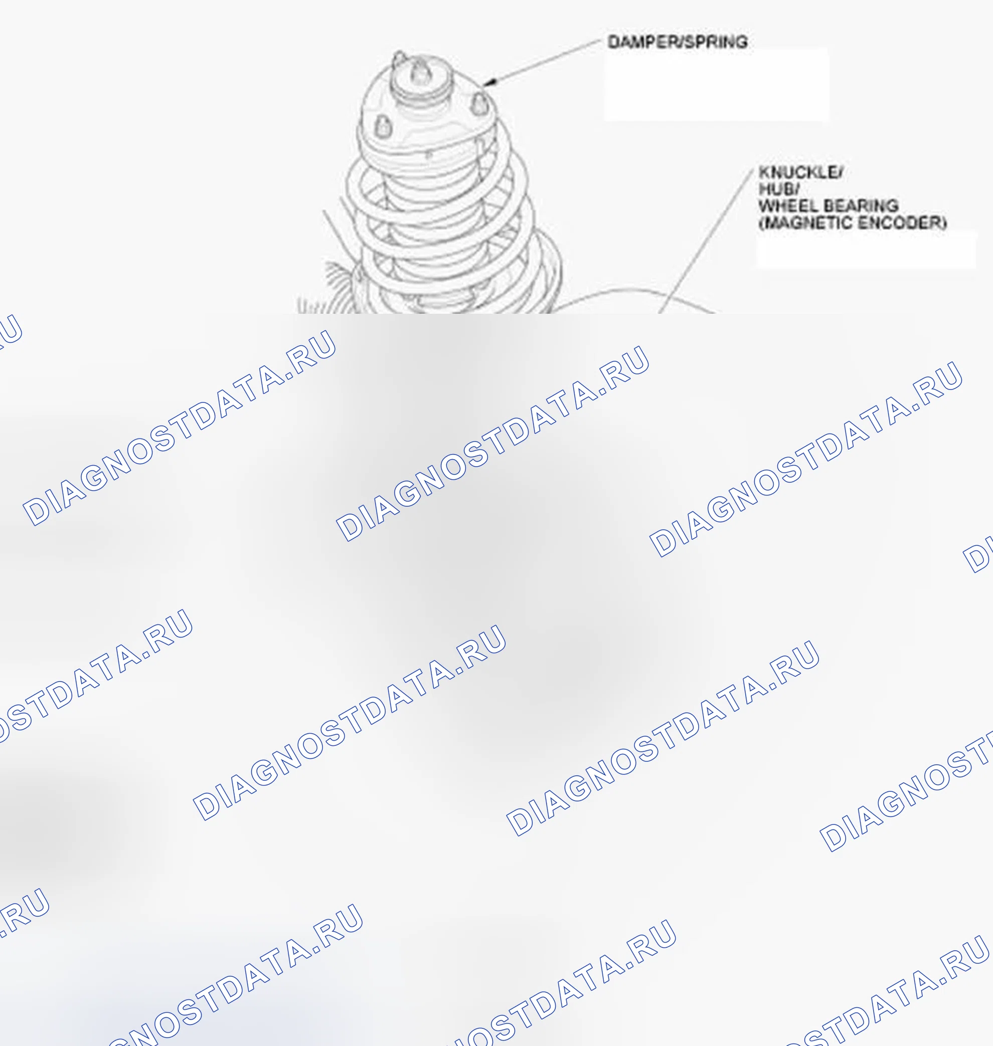 Рис. 2: Передняя подвеска. Honda Ridgeline I рестайлинг