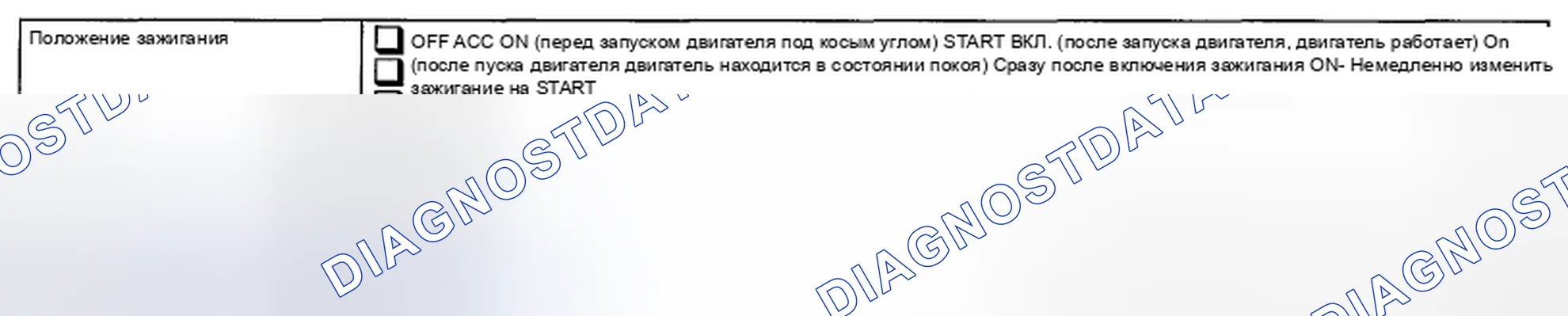Рис. 6: ОТОБРАЖЕНИЕ СОСТОЯНИЯ ИНФОРМАЦИИ ОБ ОТКАЗАХ. Subaru Outback BR