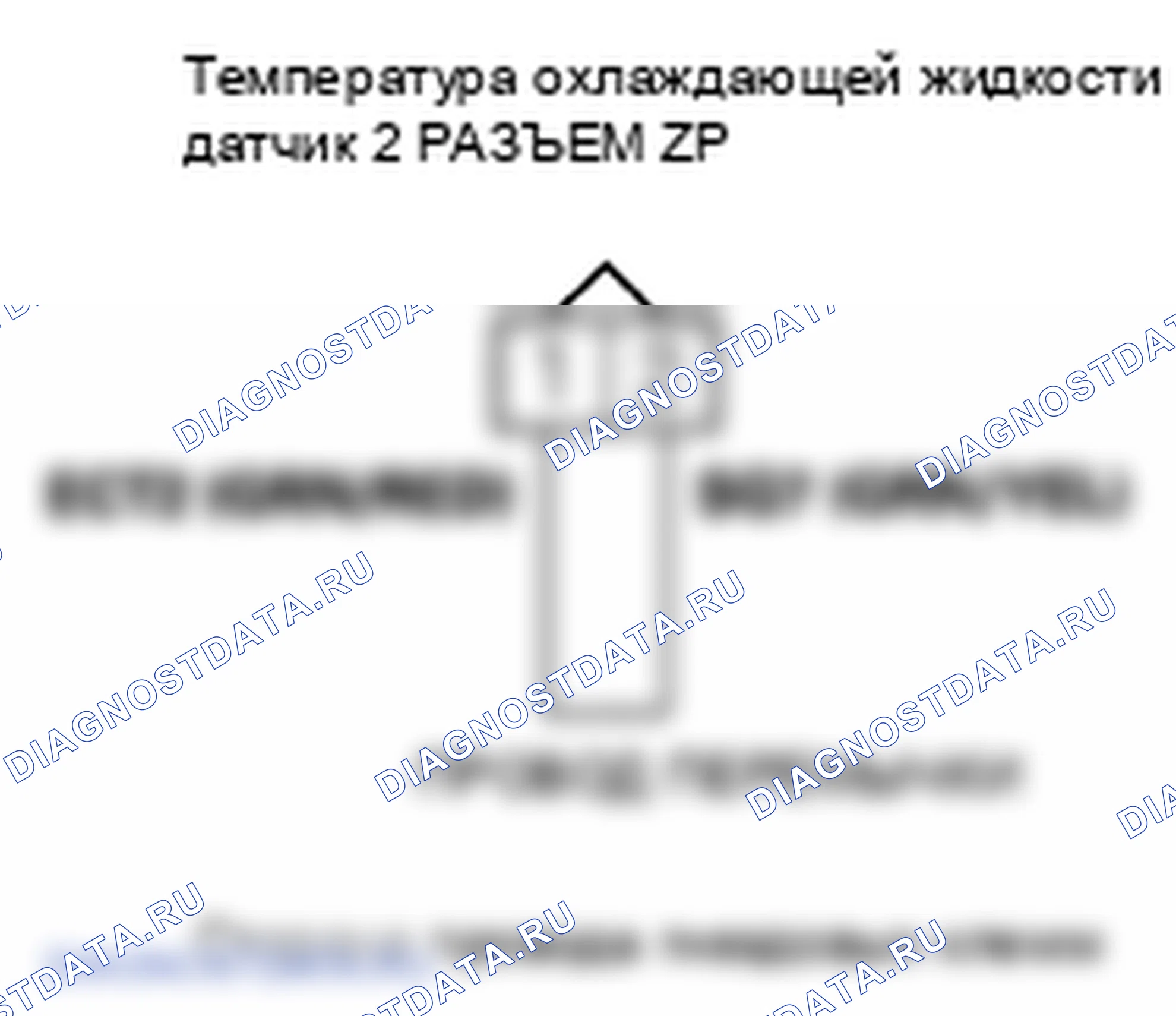 Рис. 221: расшифровка кода ошибки P2185: Высокое напряжение цепи датчика 2 температура охлаждающей жидкости. Honda Ridgeline I рестайлинг