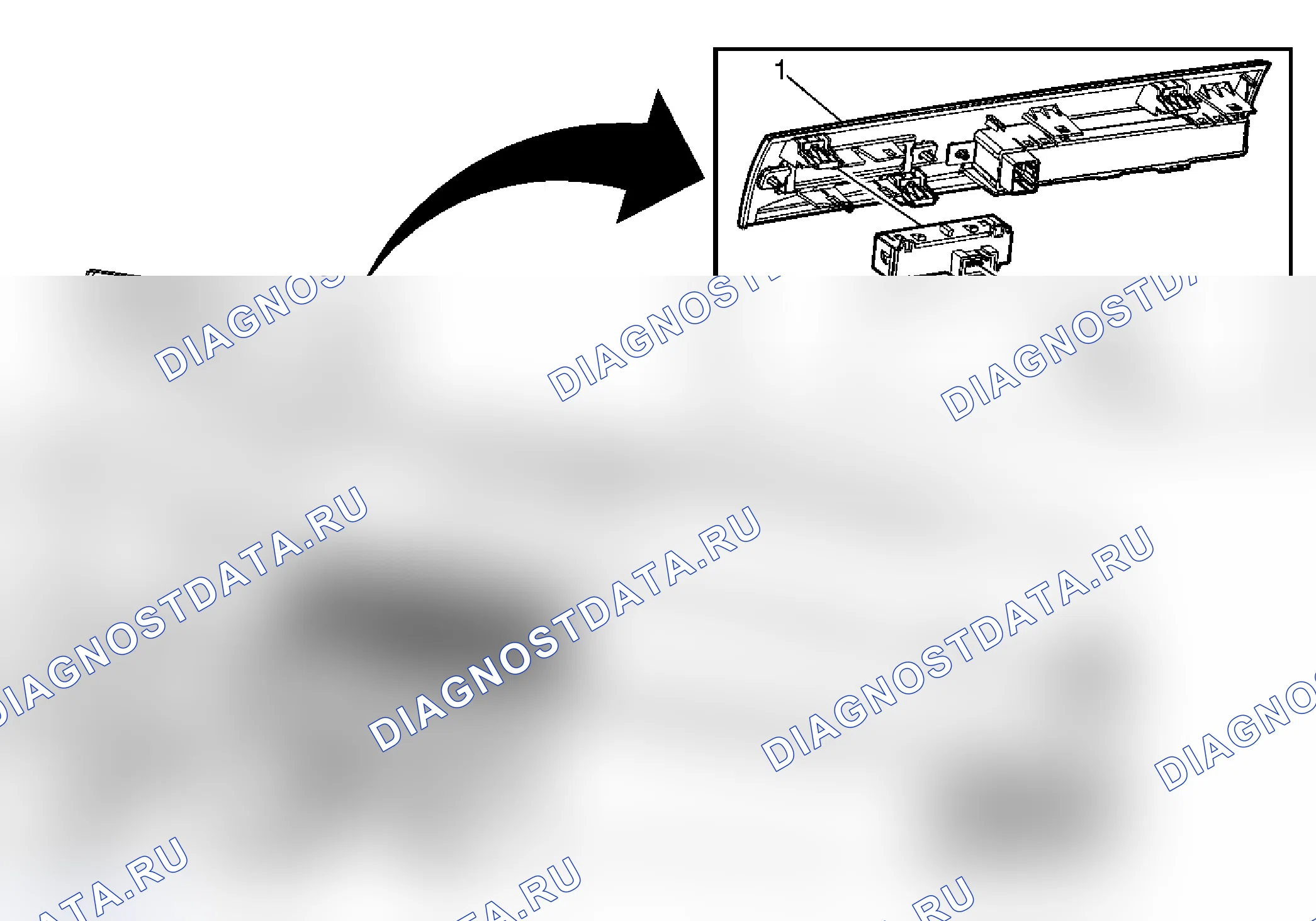 Рис. 19: Замена индикатора - надувной удерживающий IP-модуль. Pontiac Grand Prix VII