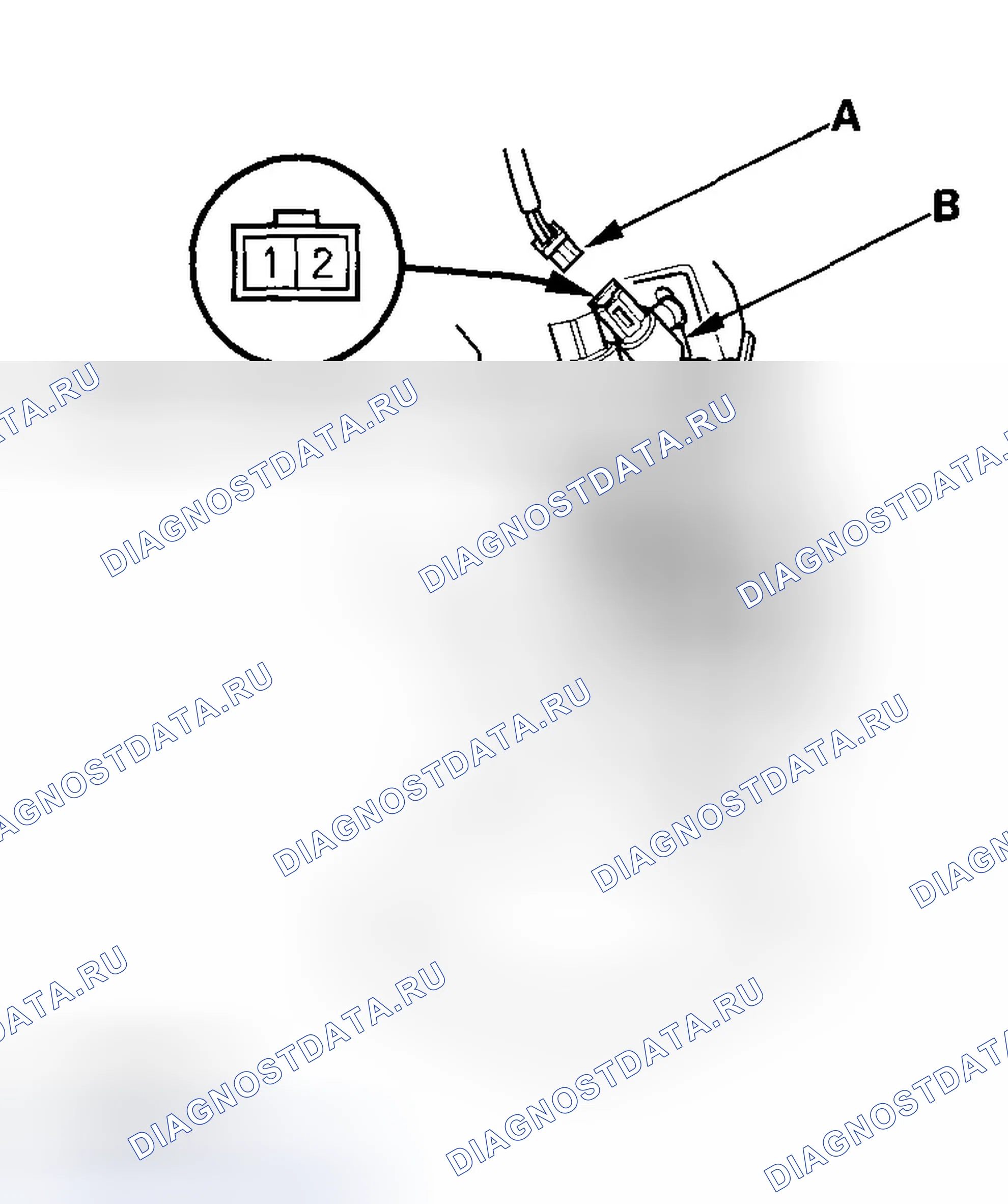 Рис. 6: Испытание переключателя блокировки сцепления. Honda Element YH2