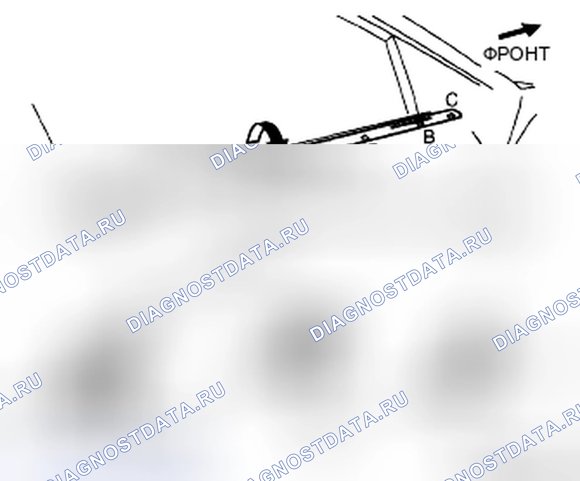 Рис. 13: ДЕМОНТАЖ / МОНТАЖ ПЕРЕДНЕЙ ЛИНИИ BELTLINE. Mazda CX-7 I
