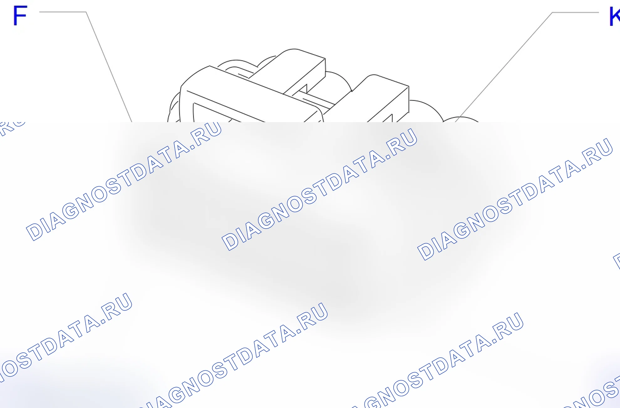 Распиновка разъёма K14. Opel Sintra I