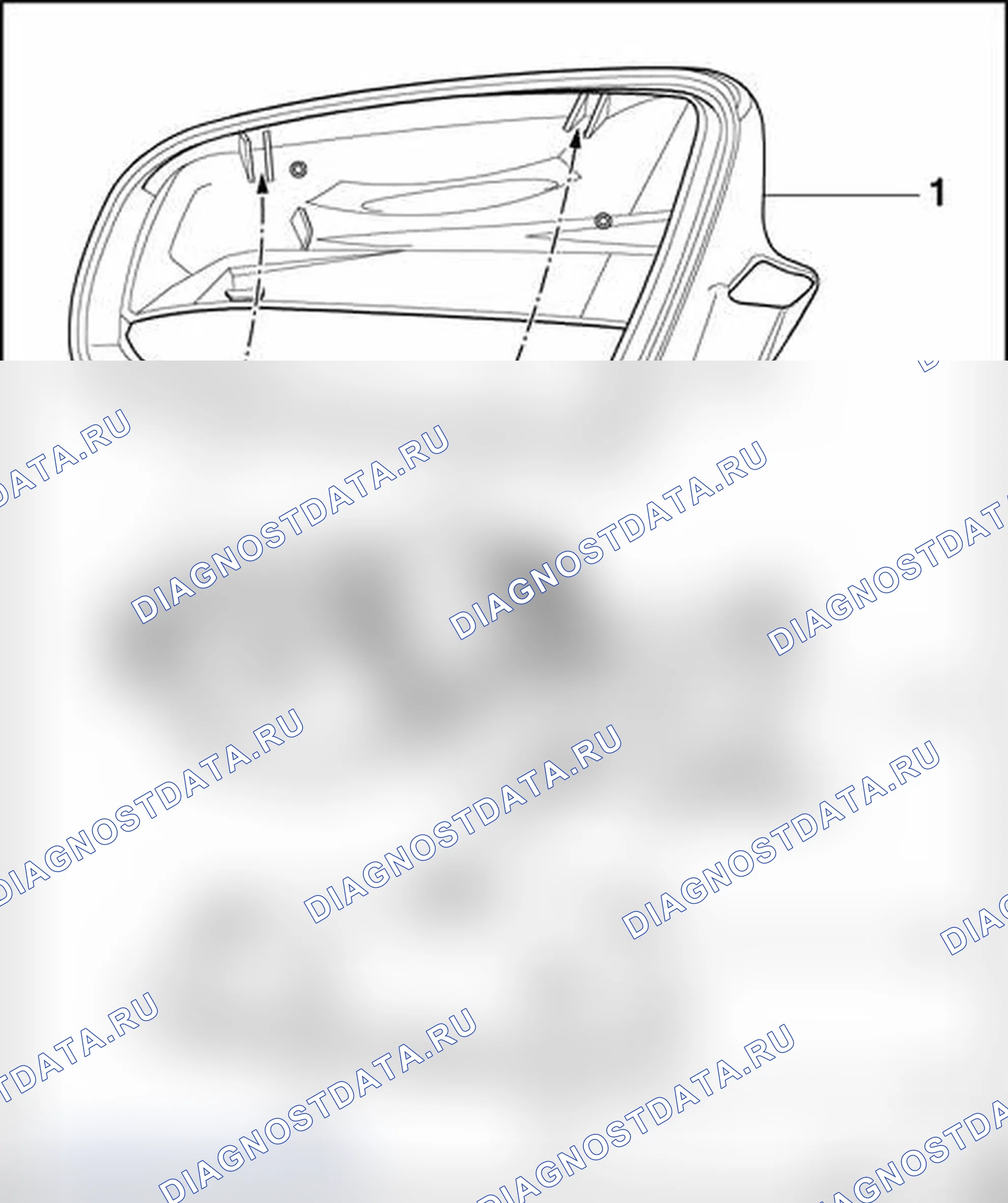 Рис. 291: Корпус зеркала, снятие и установка. Audi A6 С6