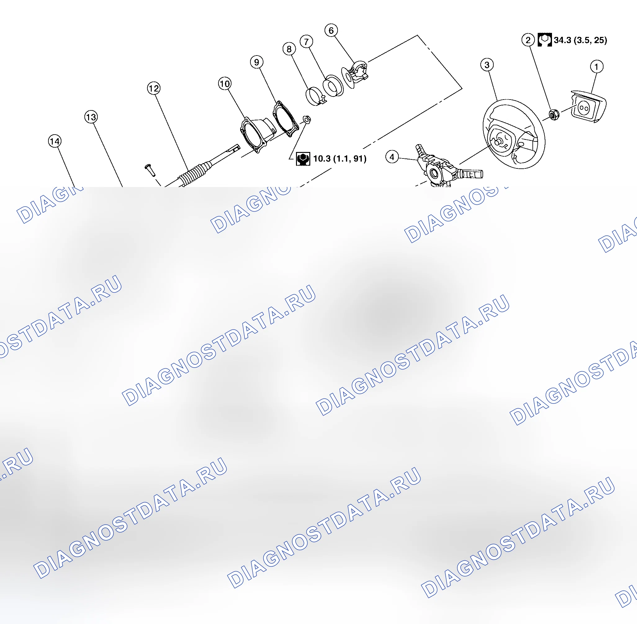 Рис. 10: Демонтаж и монтаж. Honda Jazz AA I