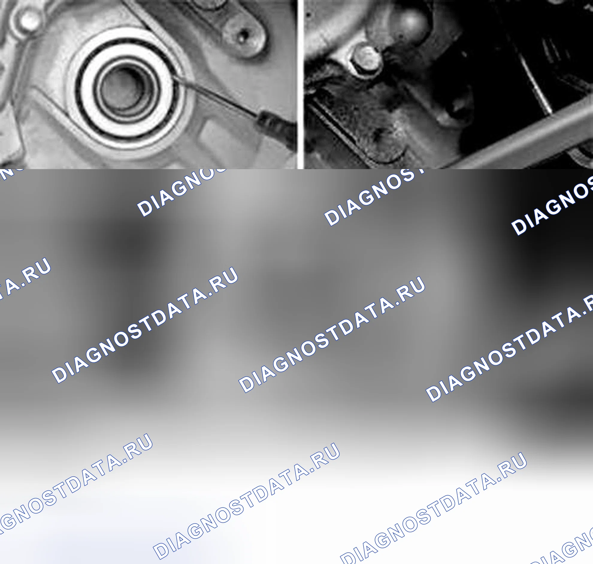 Рис. 117: Снятие дифференциальных уплотнений, левая сторона. Volvo C70 I