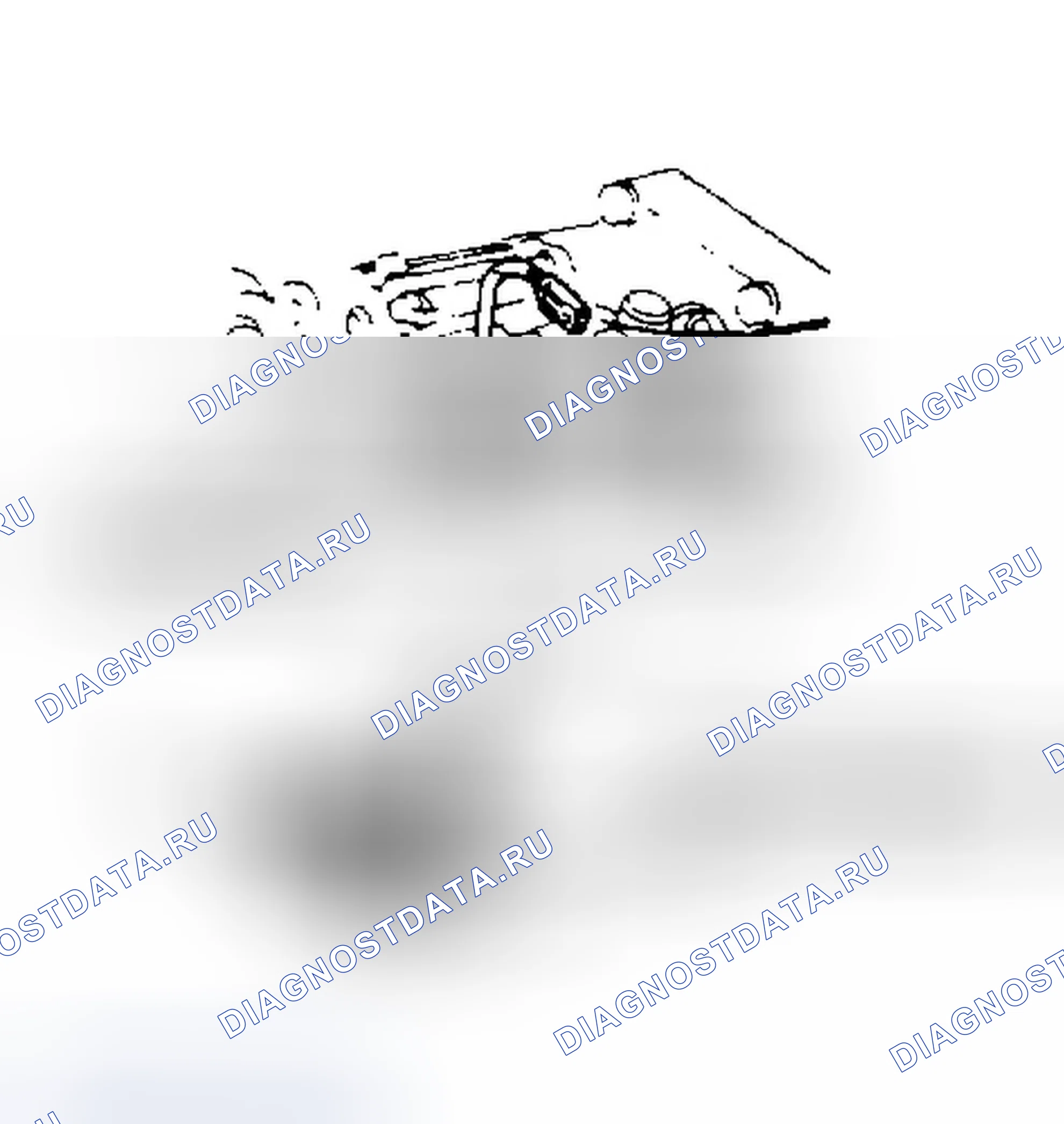 Рис. 11: Расположение компонентов (11 из 13). Honda Civic V