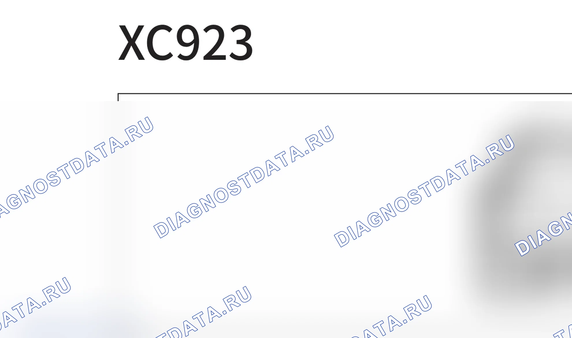 Распиновка разъёма XC923 — внешний вид и назначение контактов. Haval H7L I