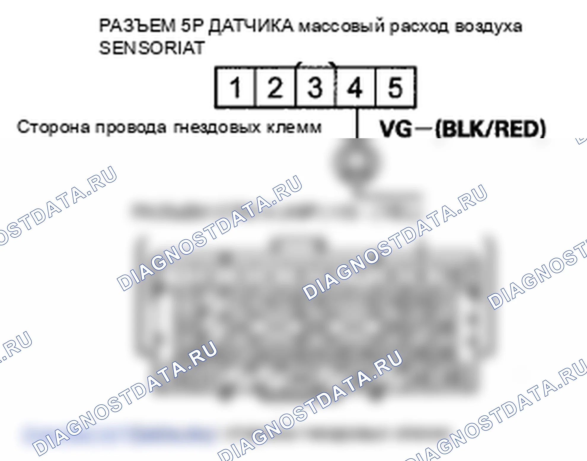 Рис. 63: P0103 расшифровка кода ошибки: высокое напряжение цепи датчика массовый расход воздуха. Honda Pilot II