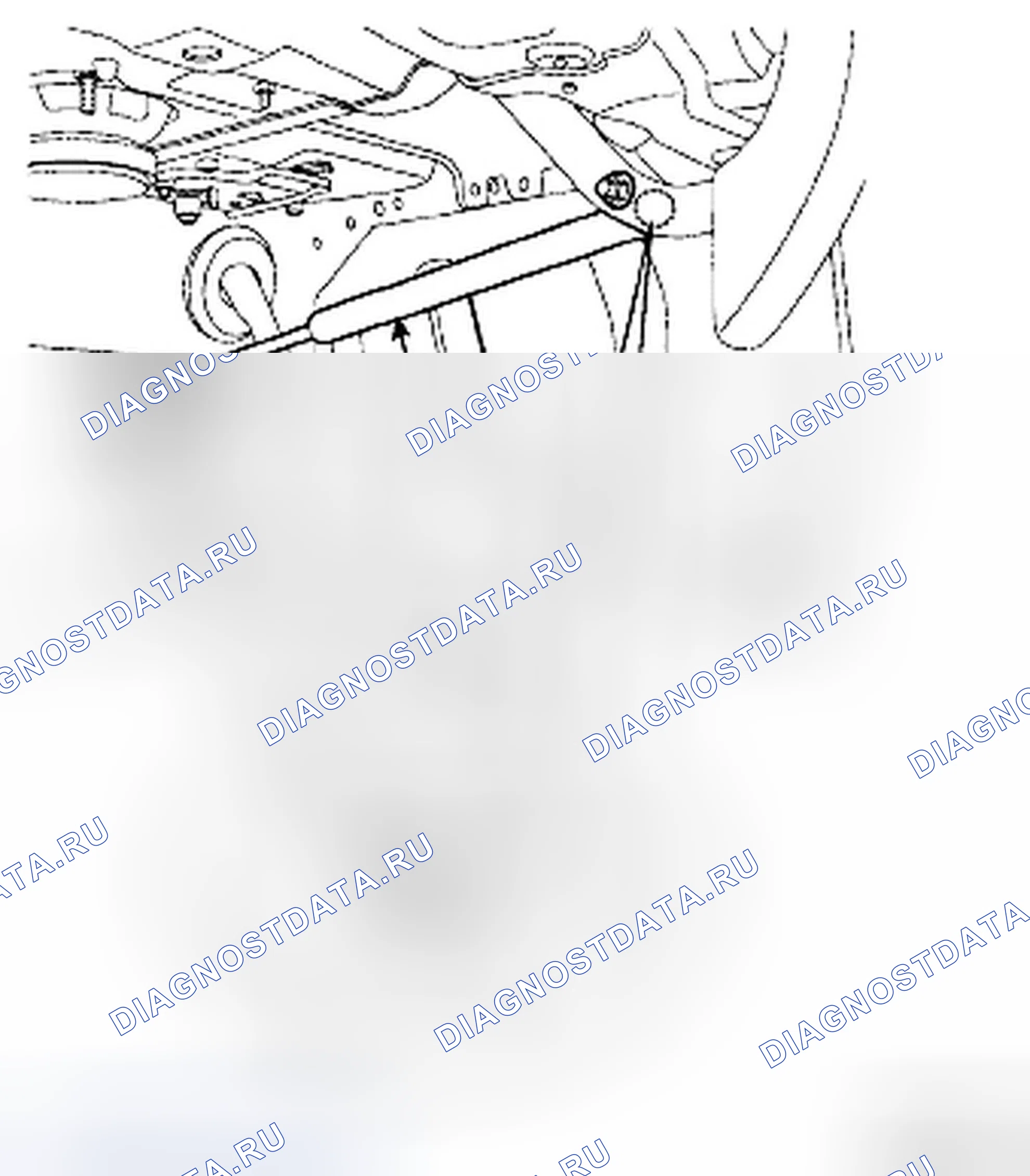 Рис. 26: ЗАМЕНА КРЫШКИ БАГАЖНИКА. Hyundai Azera I