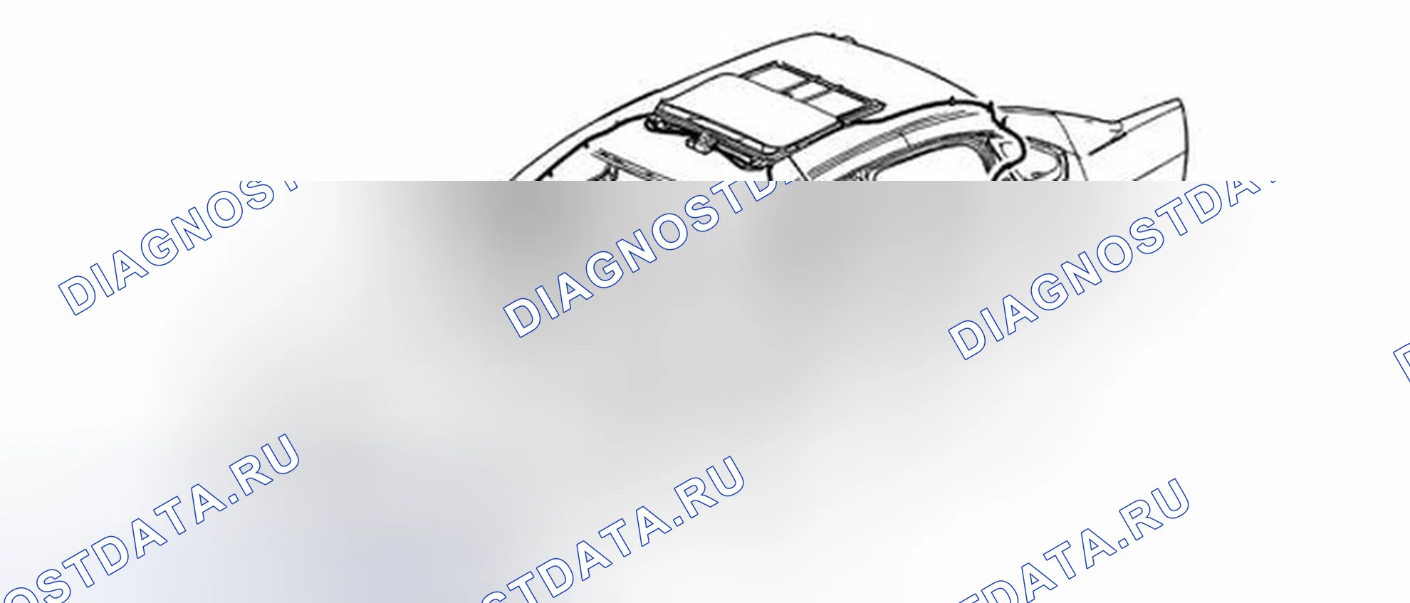 Рис. 2: Замена переднего дренажного шланга в люке. Chevrolet Impala IX