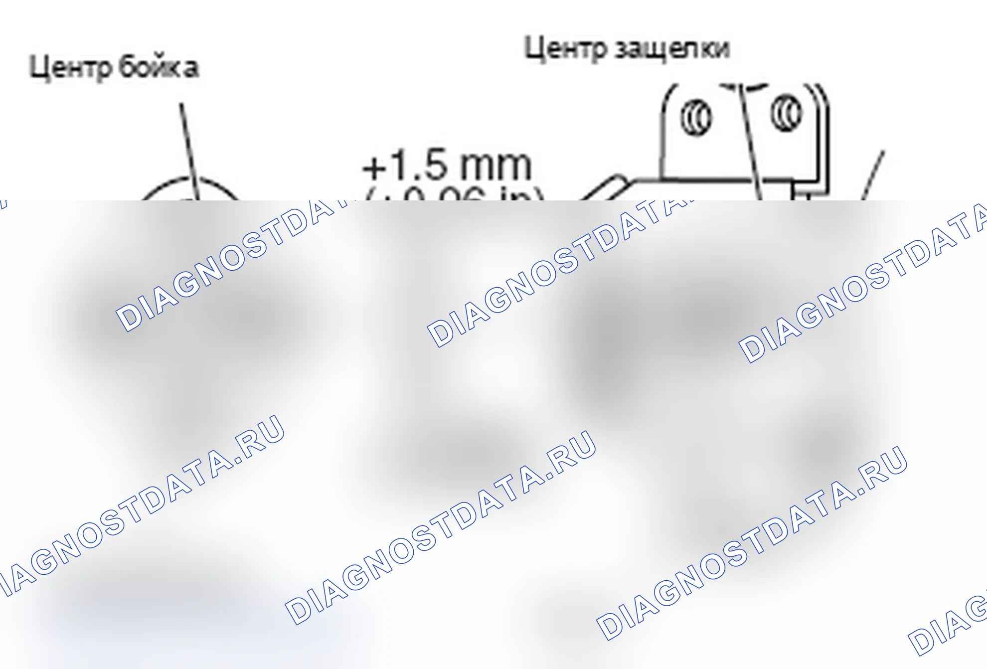 Рис. 55: >> C <<УСТАНОВКА БОЙКА. Mitsubishi Lancer Ralliart X рестайлинг