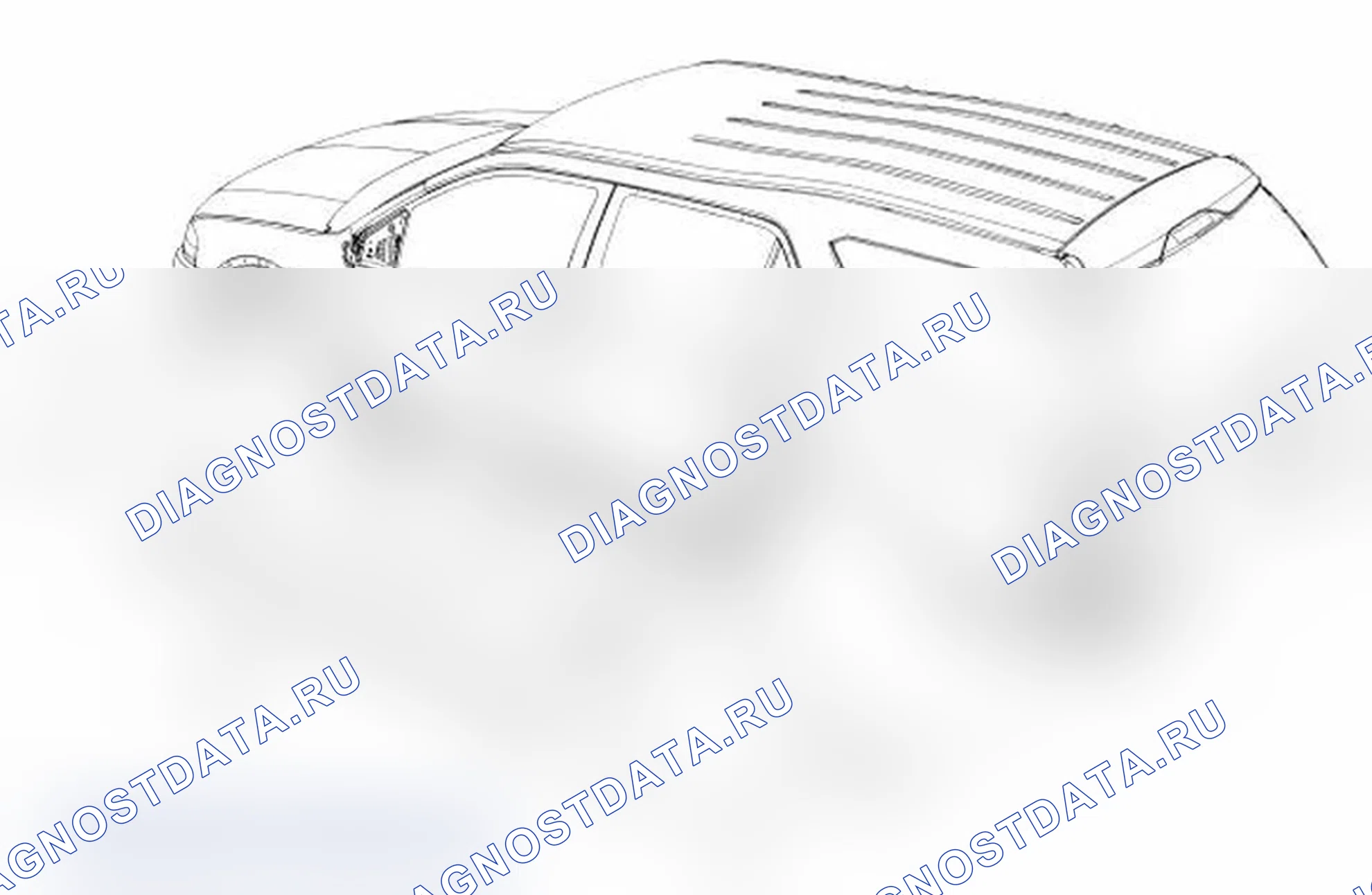 Рис. 2: Внешняя облицовка - разнесенный вид. Ford Taurus V
