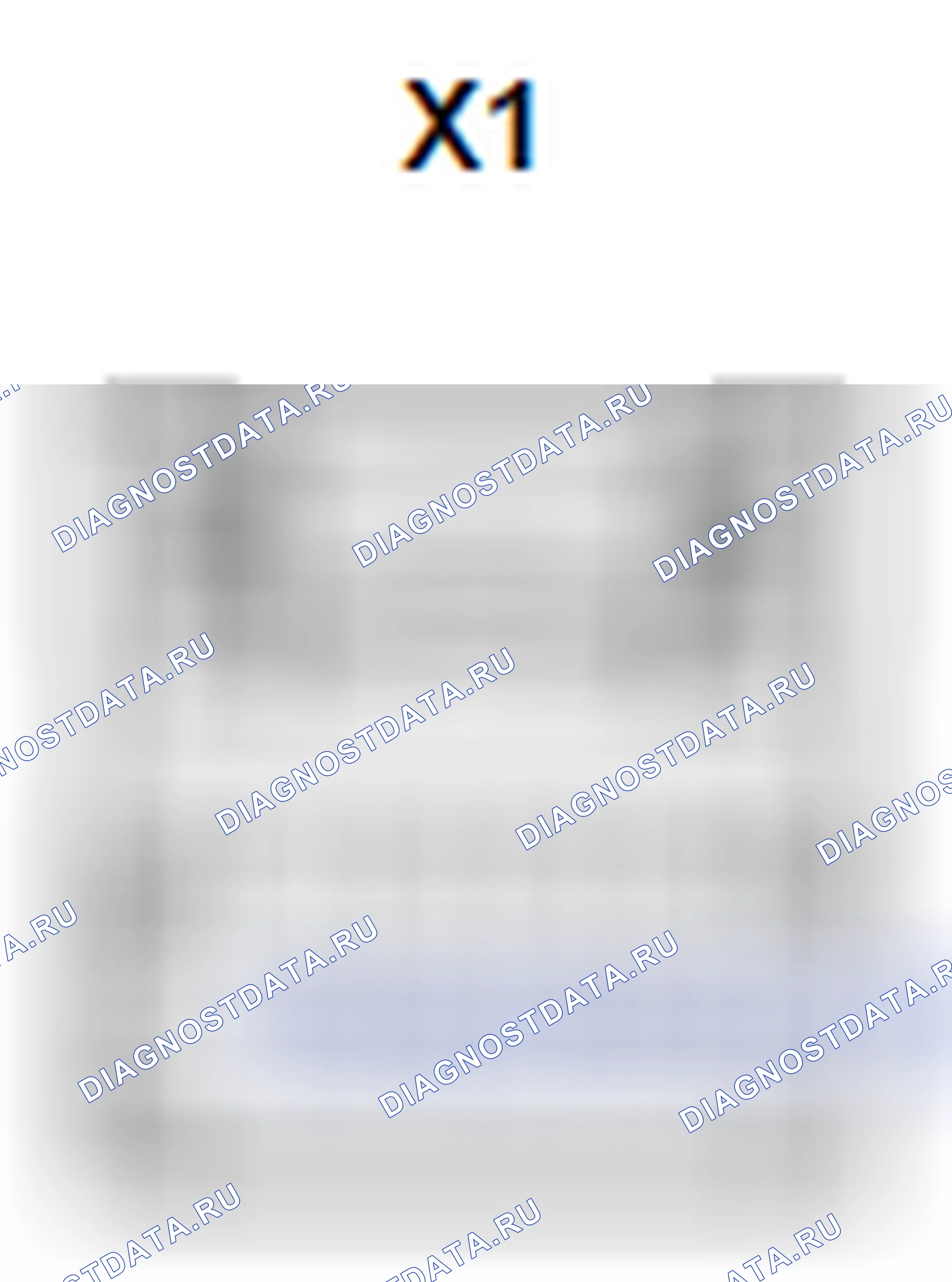 Рис. 506: Вид с торца разъема (X1). Toyota Corolla X