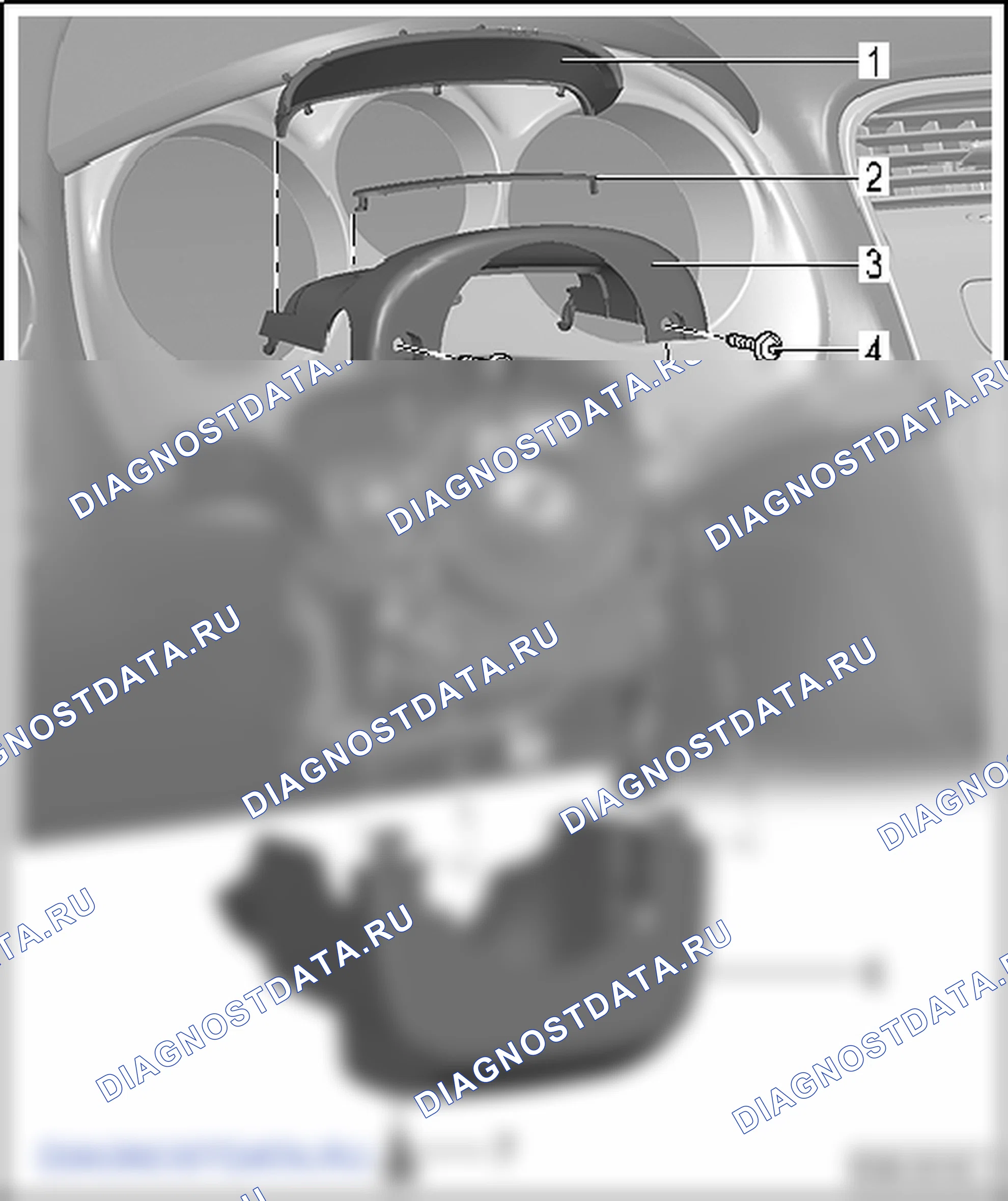 Накладки, кожухи и декоративные щитки. SEAT Altea I
