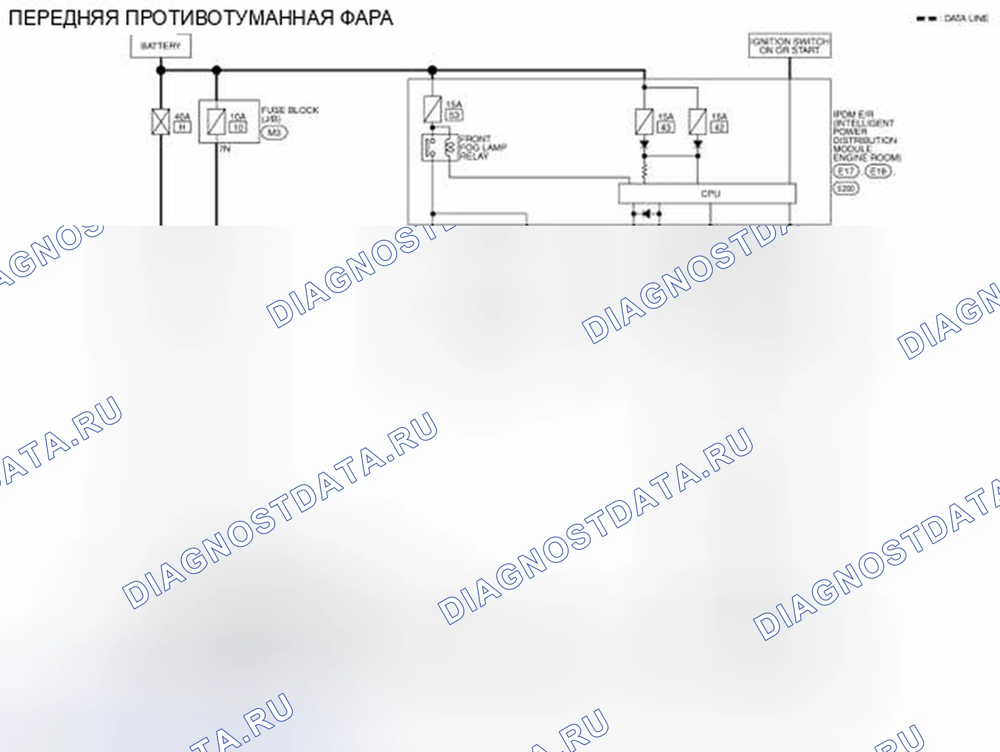 Рис. 101: электросхема. Honda Passport I