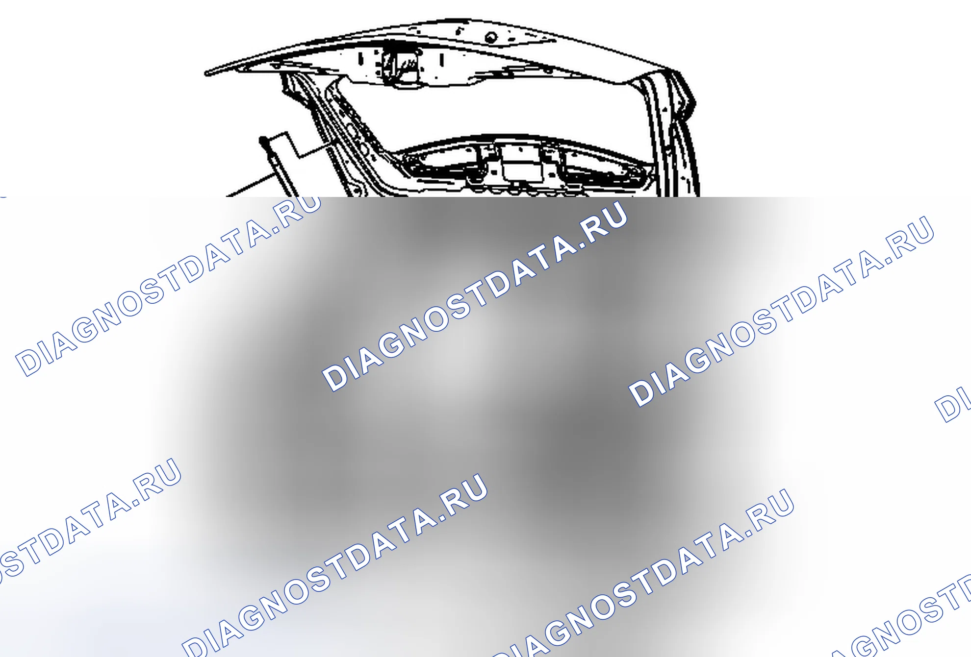 Рис. 112: Замена стойки дверь багажника. Cadillac SRX II рестайлинг