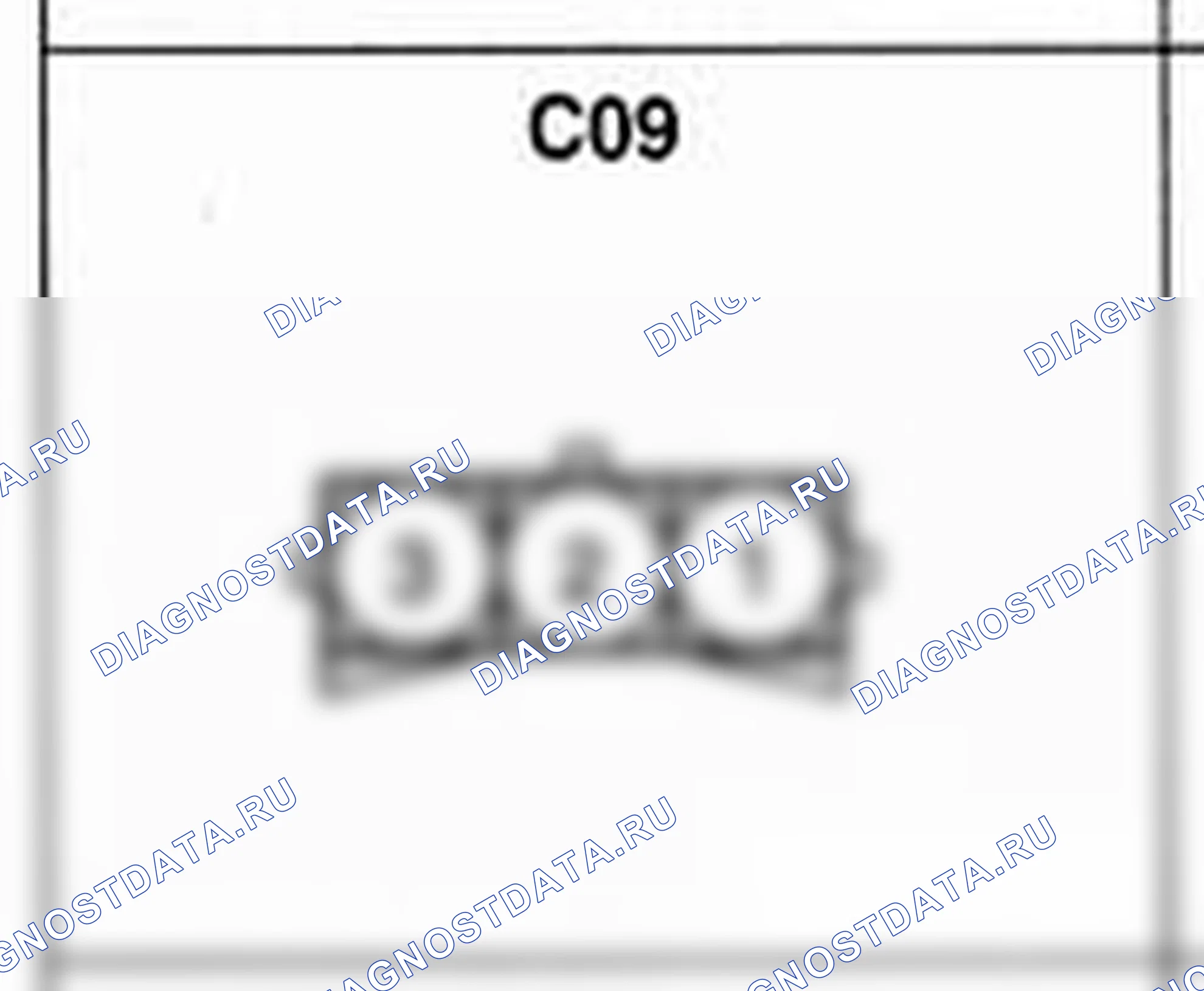Распиновка разъёма C09 — жгута управления. Hyundai H-1 A1