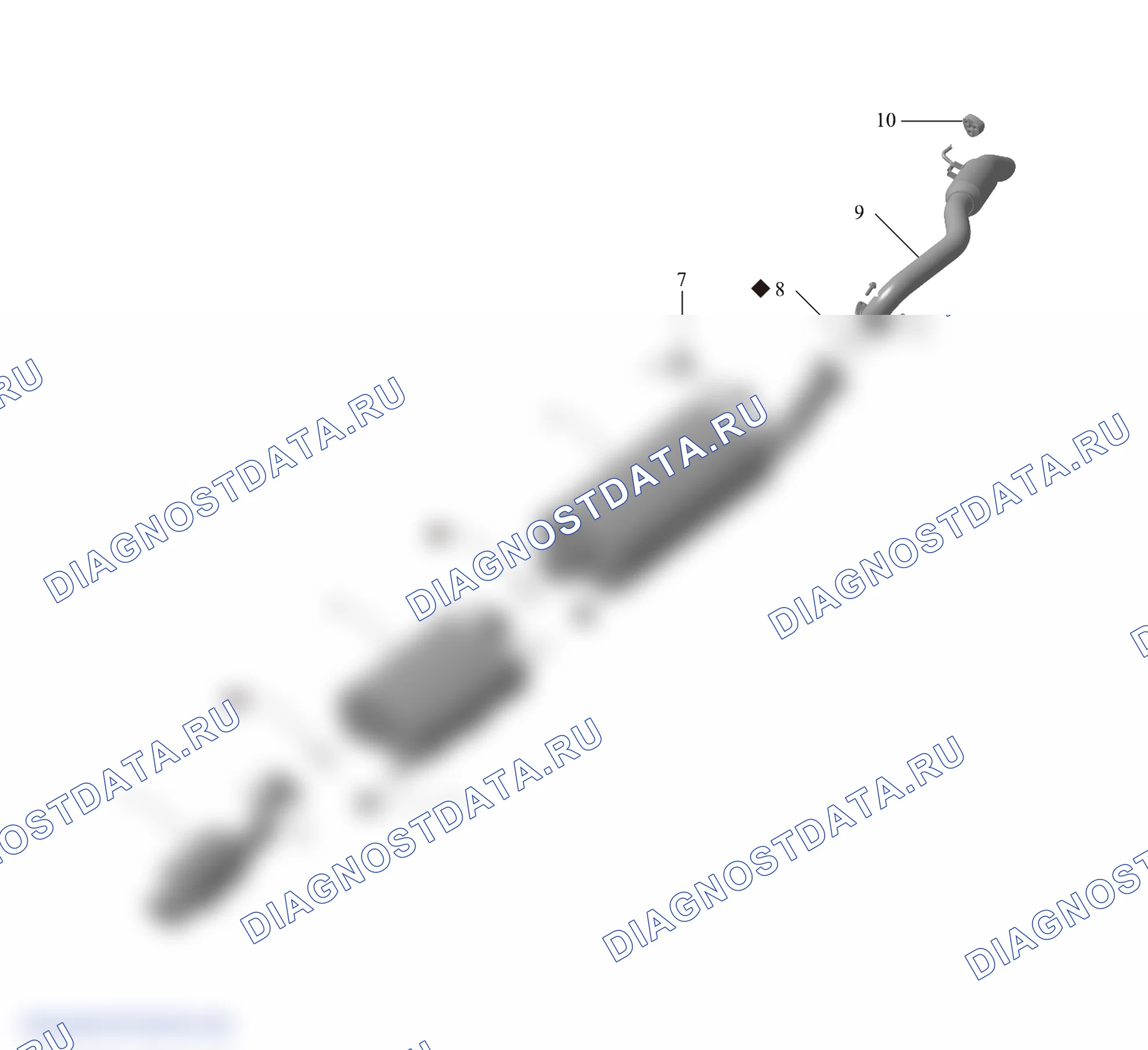 Схема расположения глушителя — Tank 300. Tank 300 II