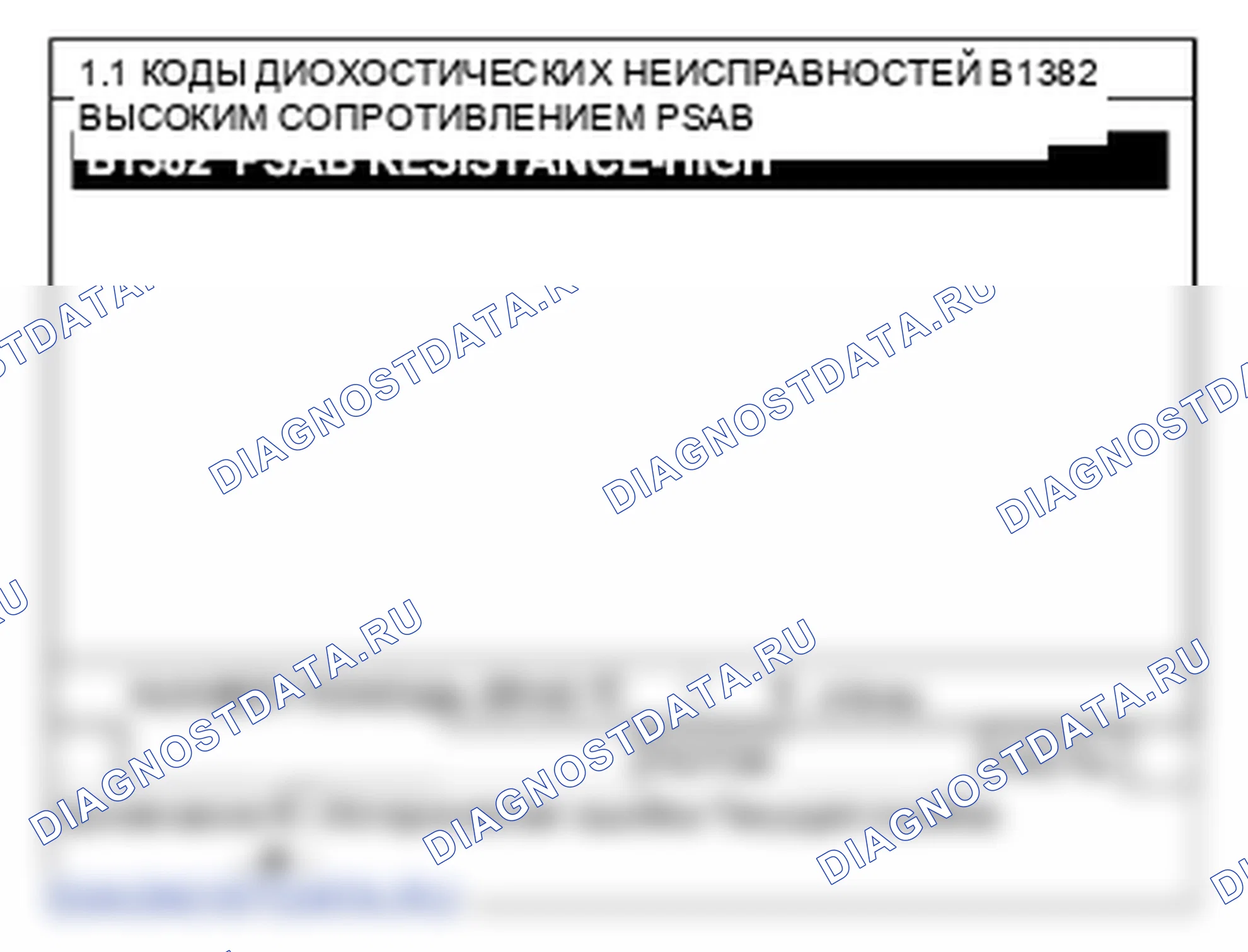 B1382: Боковая подушка безопасности спереди - слишком высокое сопротивление пассажира. Hyundai Santa Fe CM