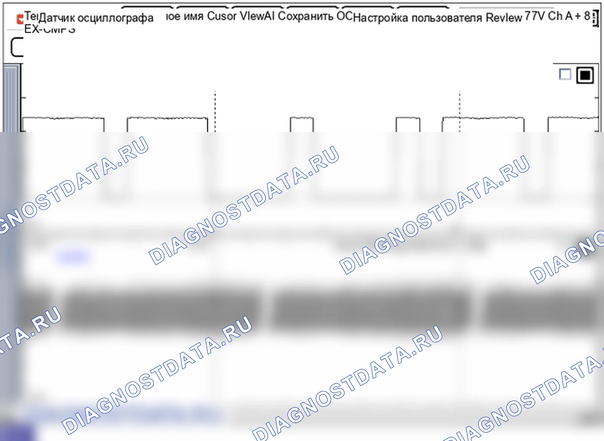 Анализ формы сигнала и данных — P0365 Неисправность цепи датчика B положения распределительного вала (блок 1). Hyundai Genesis BH