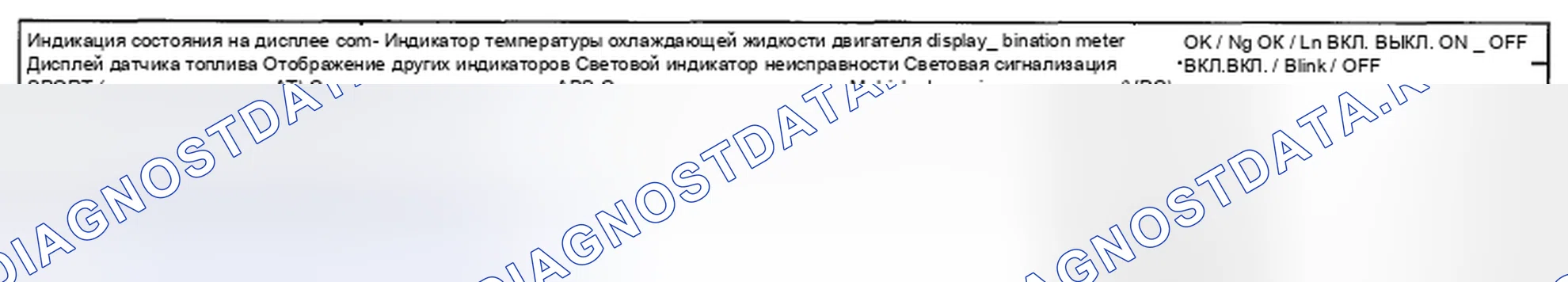 Рис. 10: ИНДИКАЦИЯ СОСТОЯНИЯ В КОМБИНАЦИОННОМ СЧЕТЧИКЕ. Subaru Outback BR