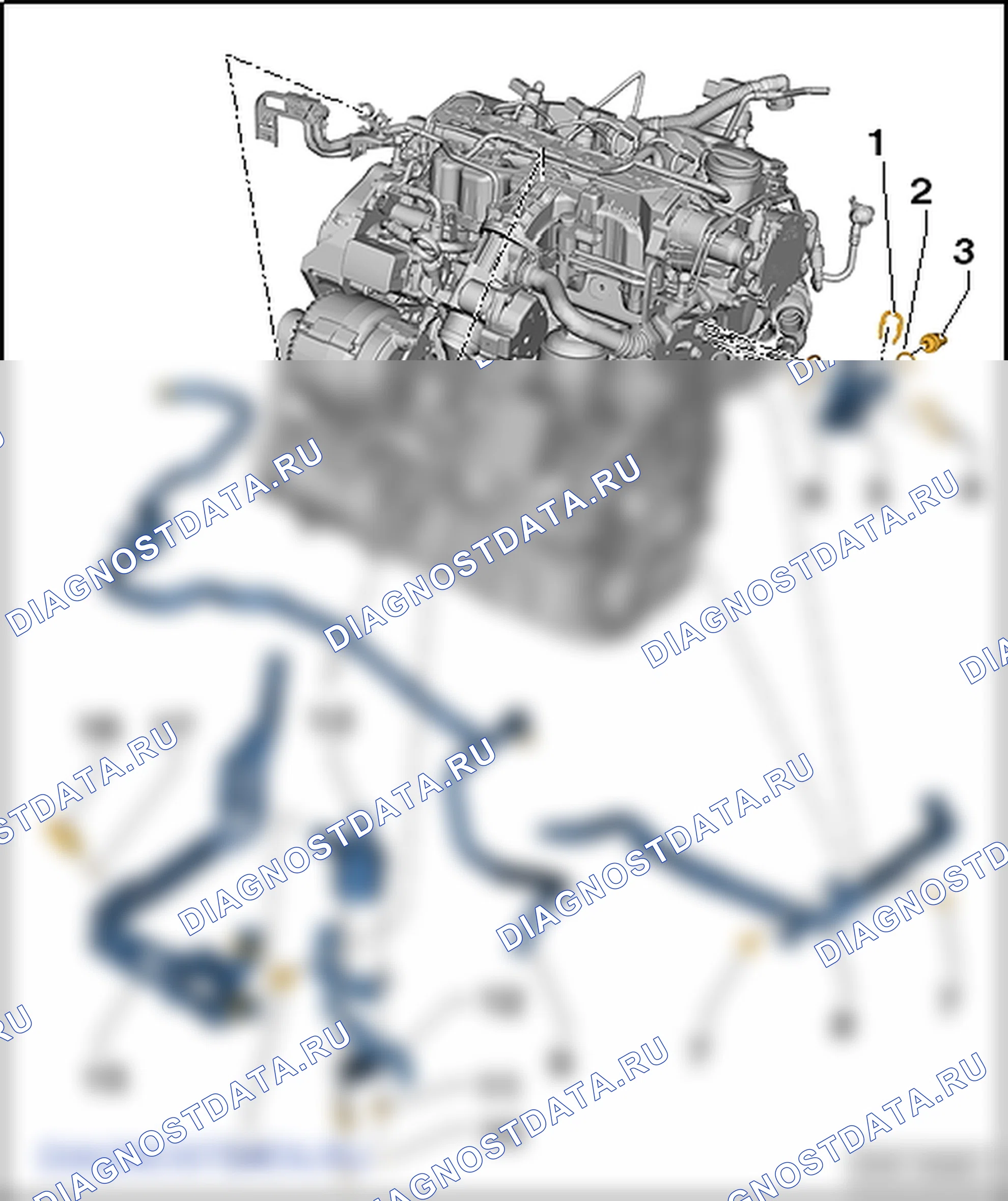 Система охлаждения (1,6 л/55; 66; 77 кВт, TDI CR). Skoda Octavia Ii