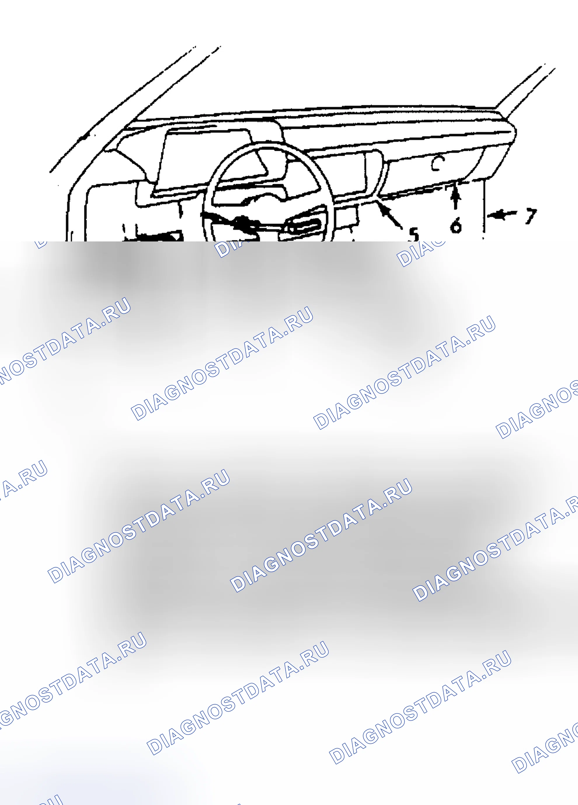 Рис. 1: Расположение предохранителей и вспышки. Isuzu Impulse I