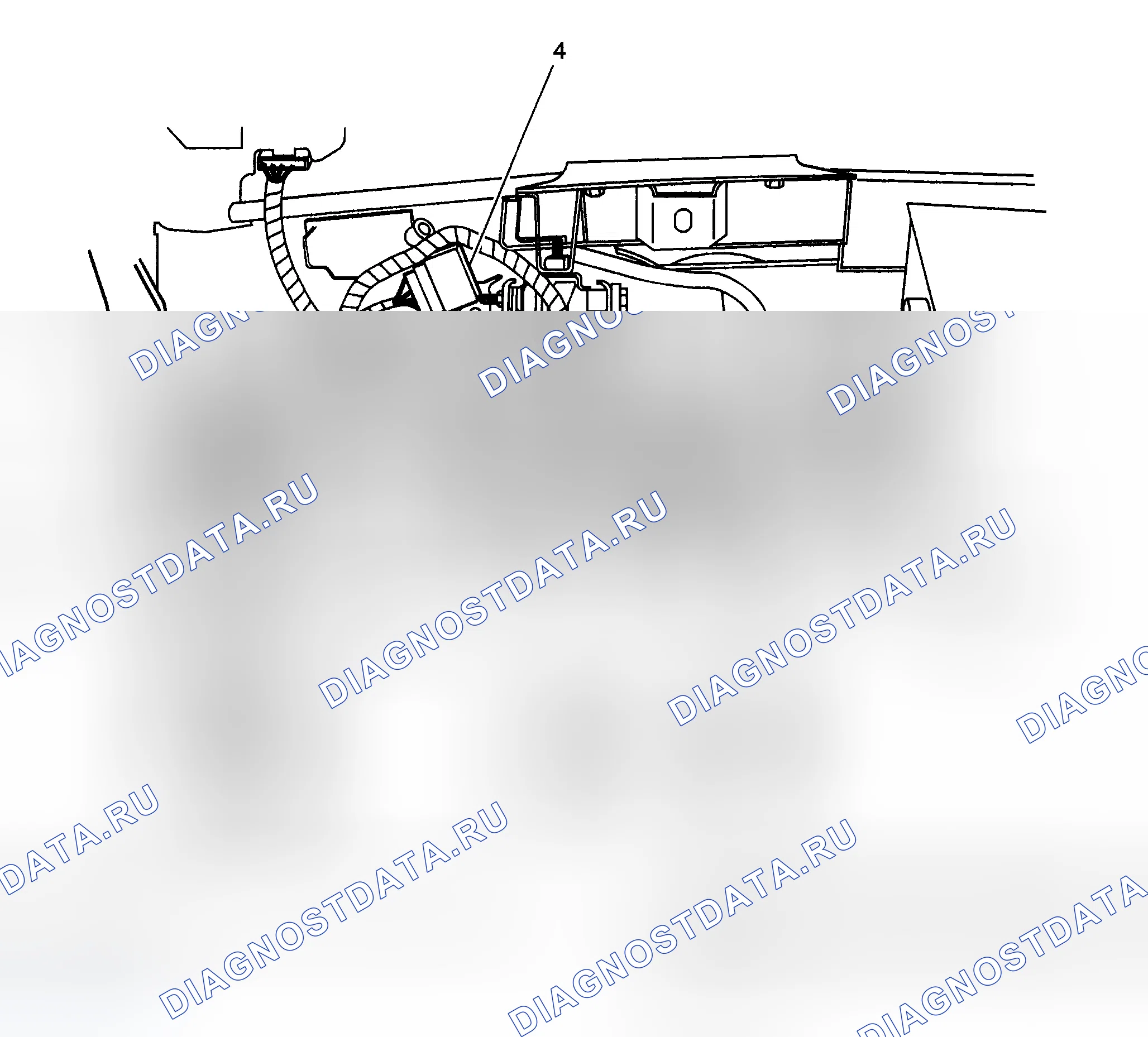 Рис. 3: Виды компонентов регулируемых педалей. Chevrolet Suburban K2500 GMT800