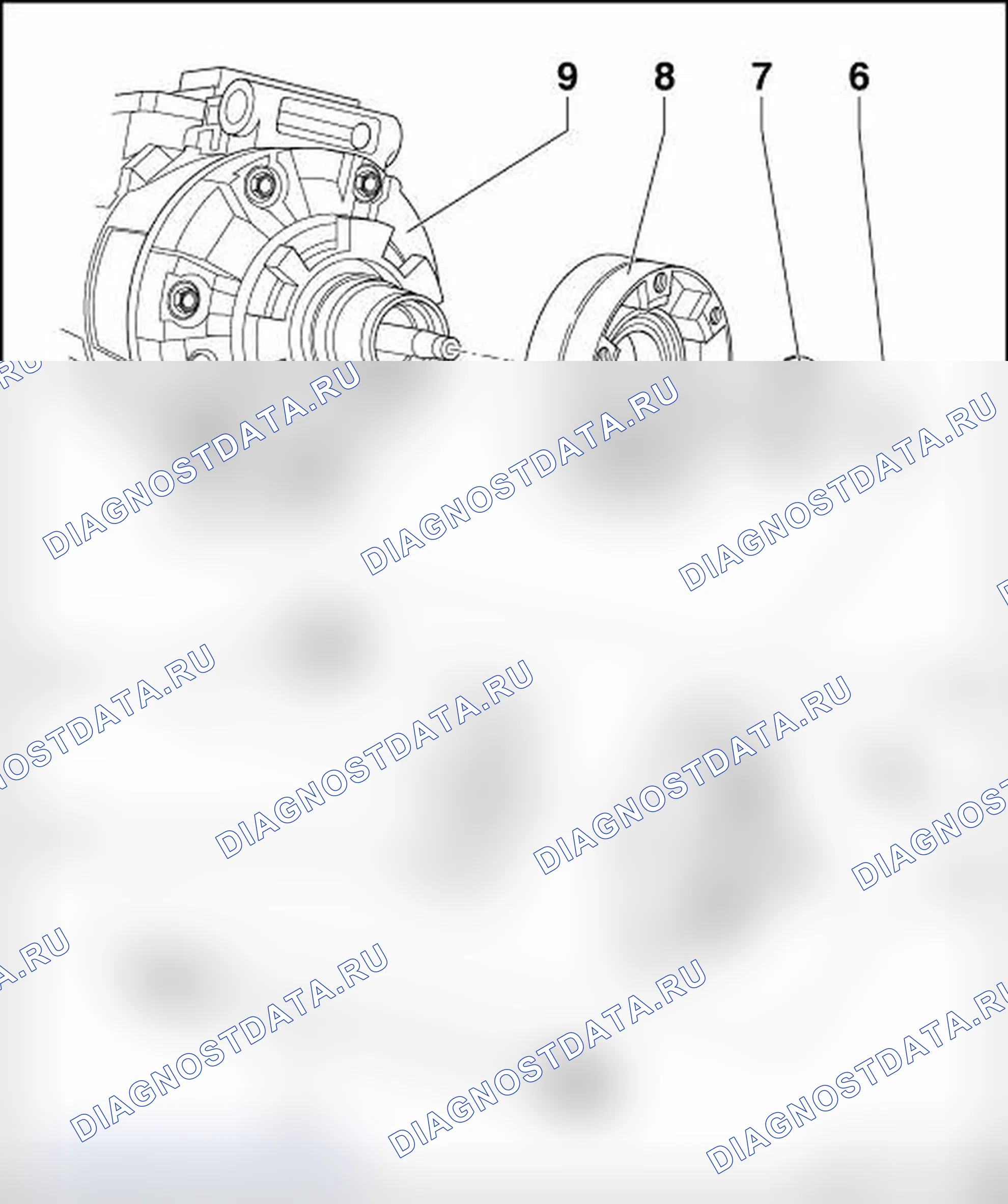 Рис. 14: ПРИВОД КОМПРЕССОРА. Audi Q7 4L рестайлинг