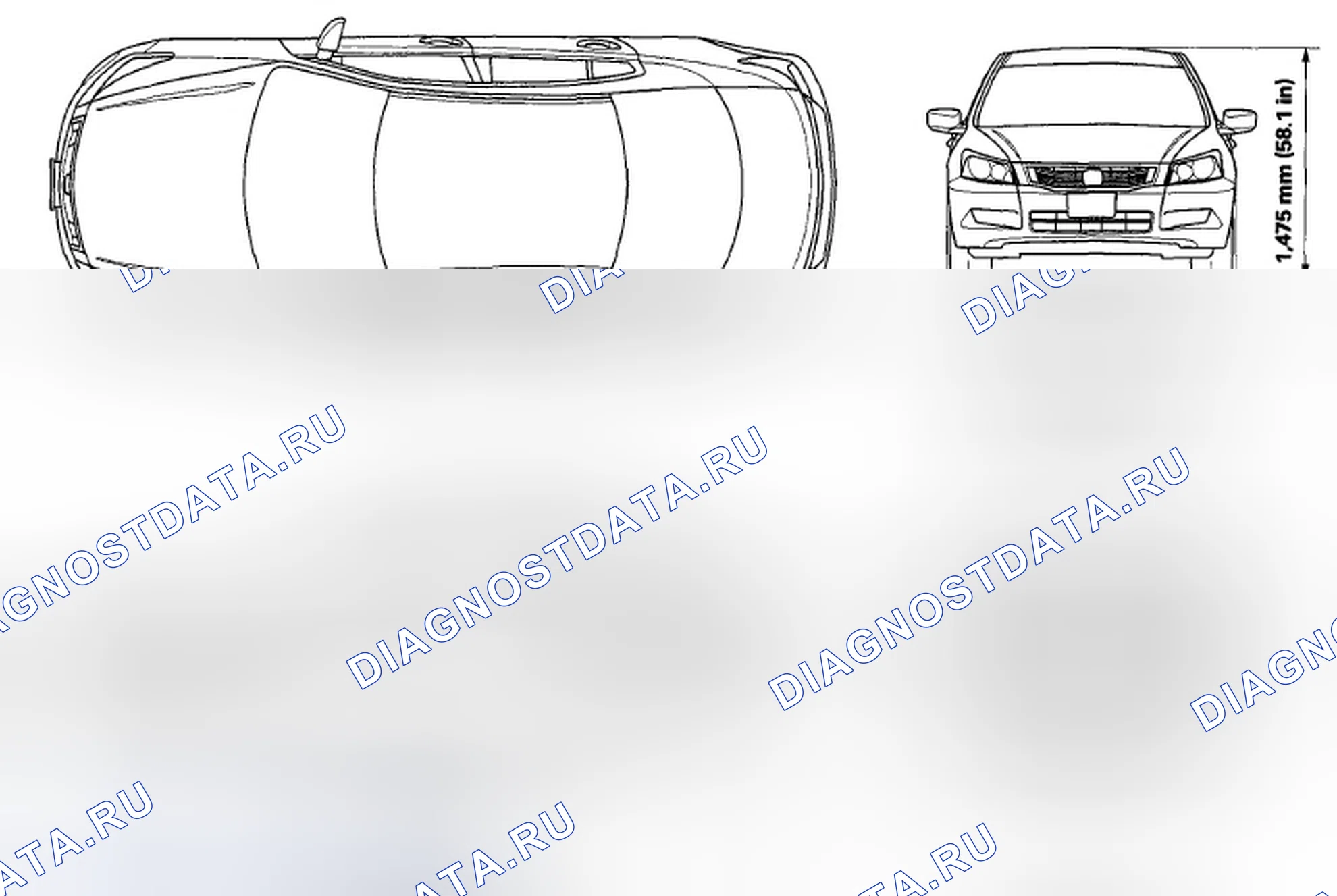 Рис. 1: Характеристики кузова. Honda Accord VIII