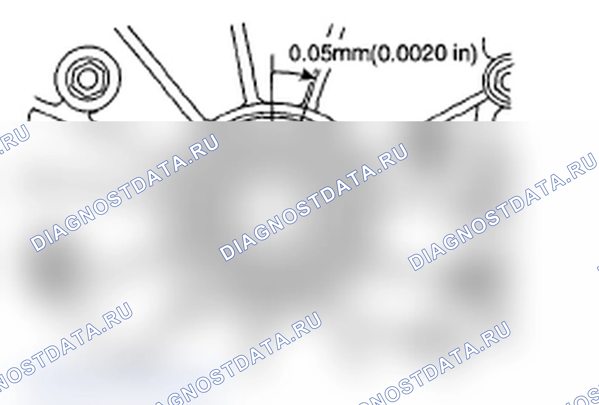 Рис. 184: Определение люфта гипоидной шестерни. Subaru Impreza WRX GD/GG рестайлинг 2