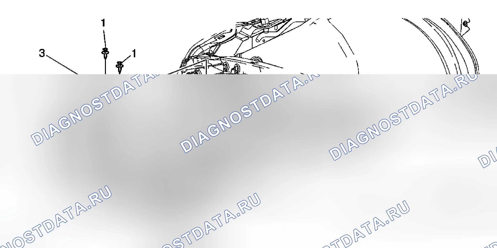 Рис. 5: Замена решетки Fascia. Cadillac DTS I