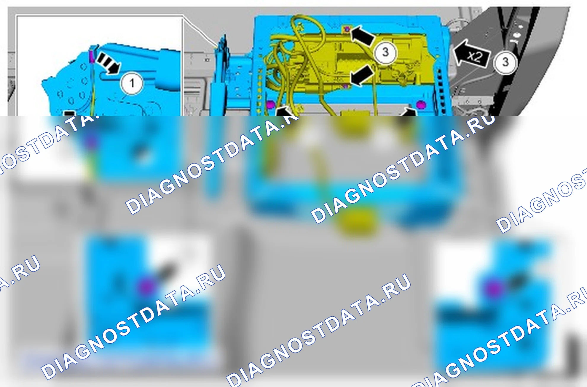 Как снять и установить жгут электропроводки пассажирского салона. Ford Transit VIII