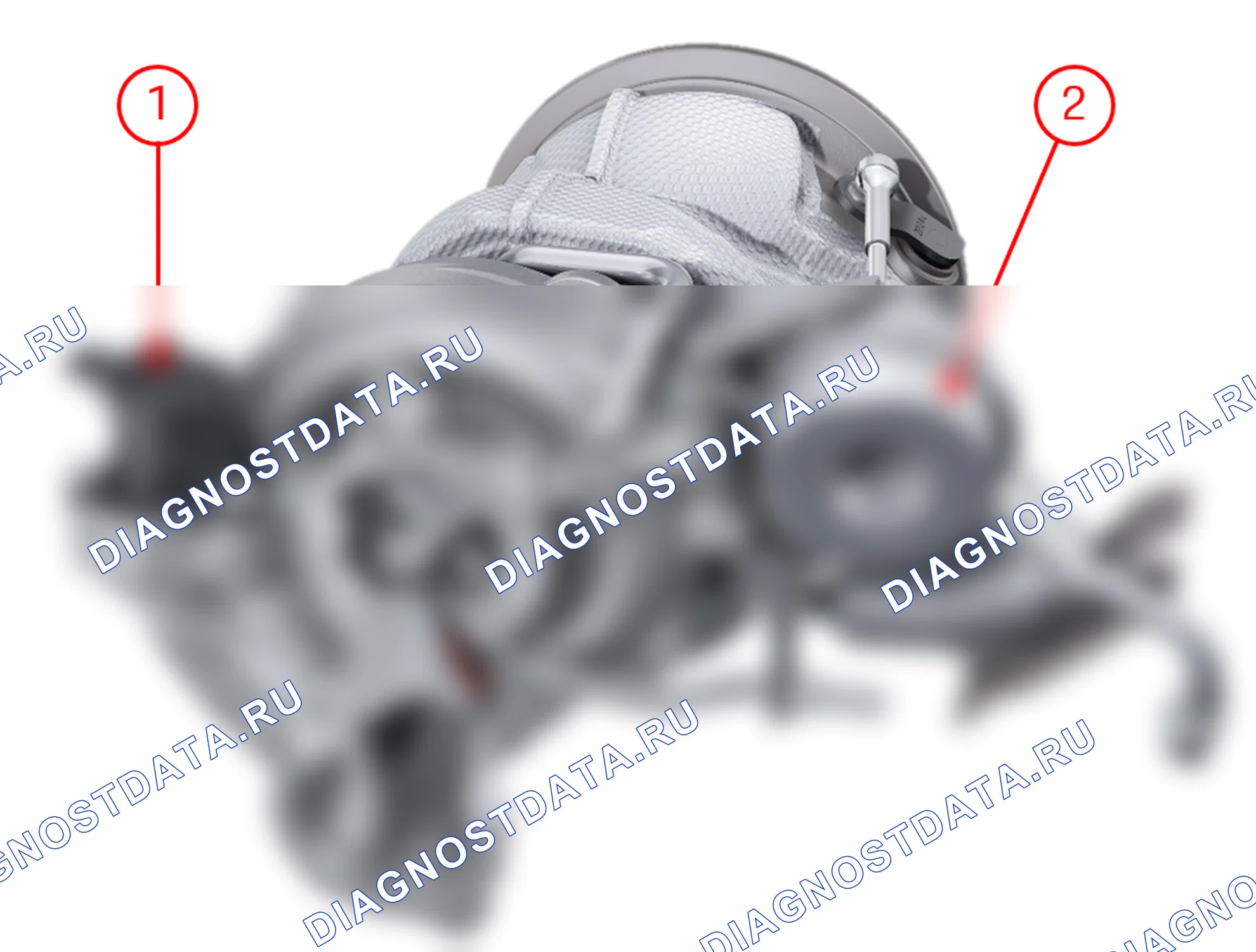 Компоненты турбонагнетателя Twin Scroll в двигателе V6 Monoturbo. Porsche Cayenne III