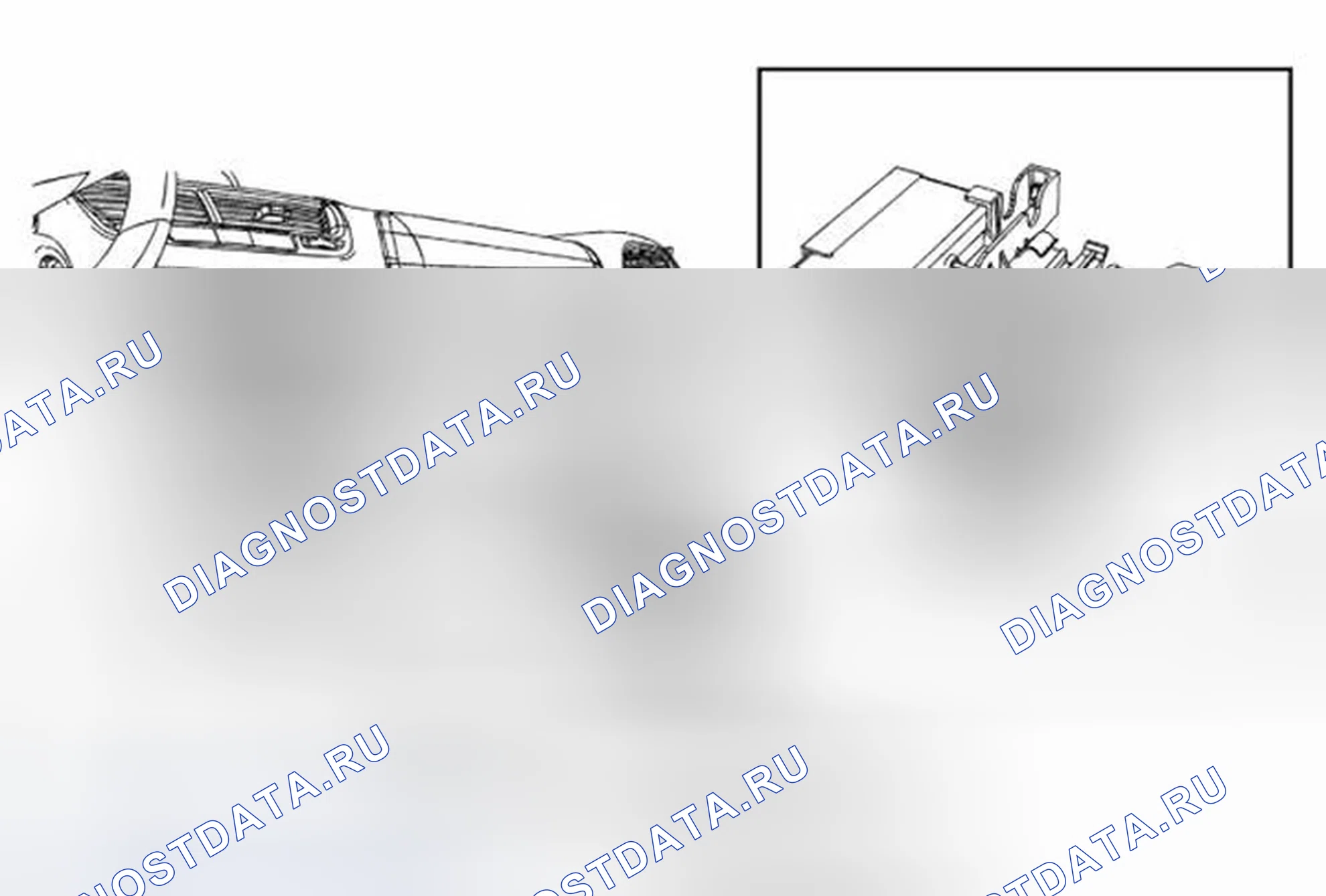 Рис. 38: Замена разветвителя навигационного сигнала (Encore). Buick Encore I