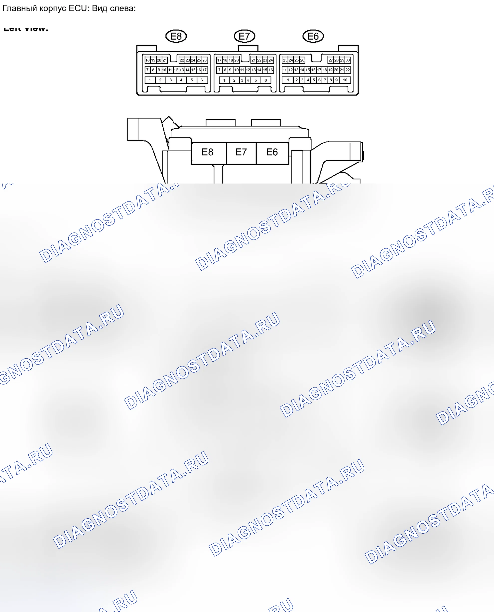 Рис. 74: ТЕРМИНАЛЫ блока управления (ЭБУ) [08 / 2013 -]. Toyota FJ Cruiser I