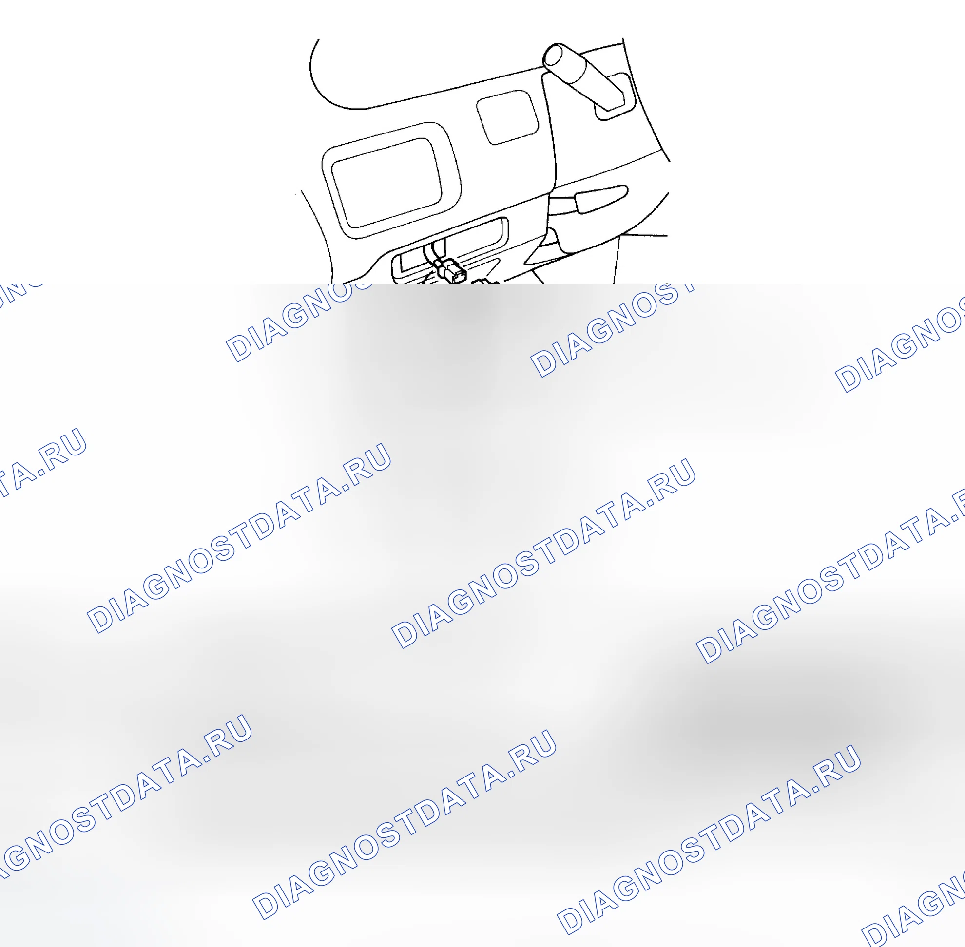 Рис. 5: ВХОДНОЙ ТЕСТ КОНТРОЛЛЕРА ЯРКОСТИ DASH LIGHTS. Isuzu Oasis I