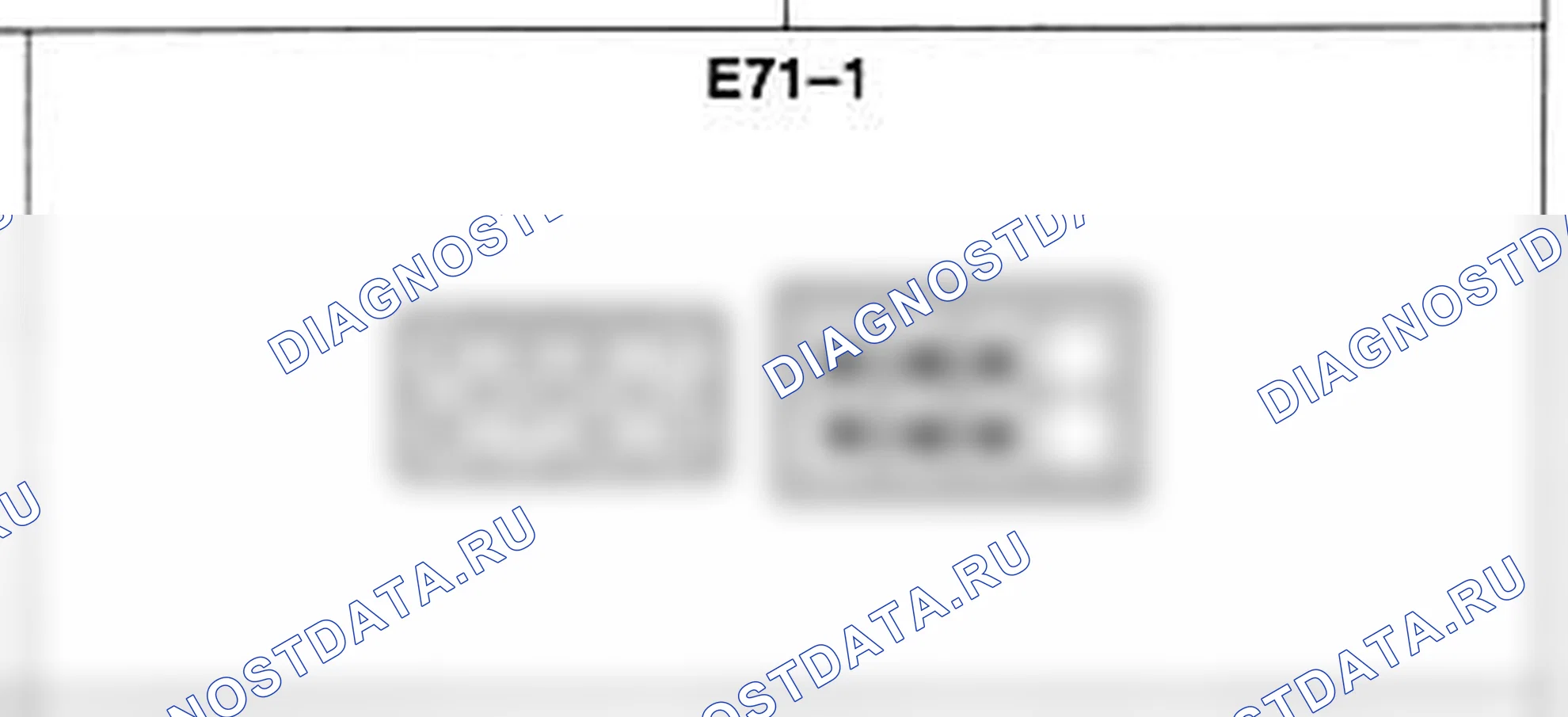 Распиновка разъёма E71-1 — жгута двигателя. Hyundai Atos MX